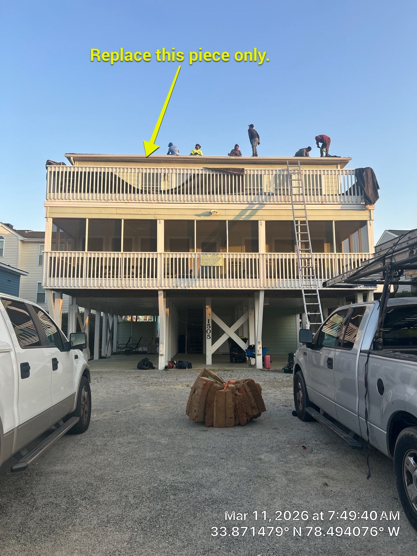 FORTIFIED Roof Replacement using CertainTeed Landmark Pro Max Def Georgetown Gray in Sunset Beach, NC by RGR Construction and Roofing, LLC
