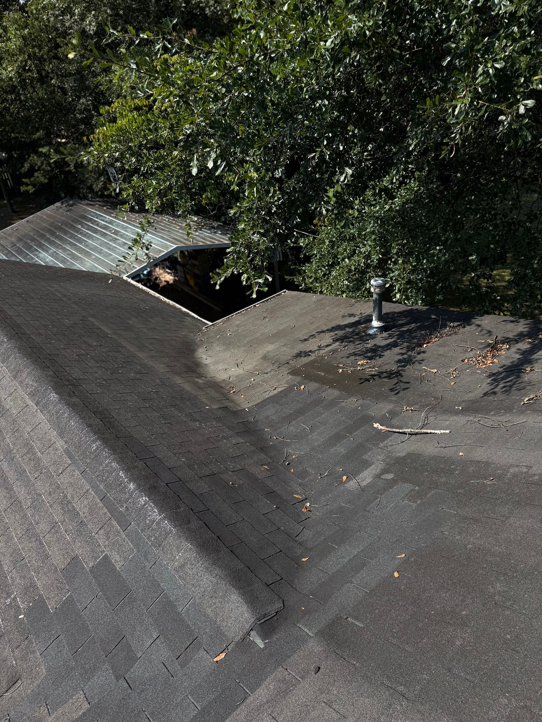 Roof replacement by hail and wind damage by Just Brilliant Restoration JBR