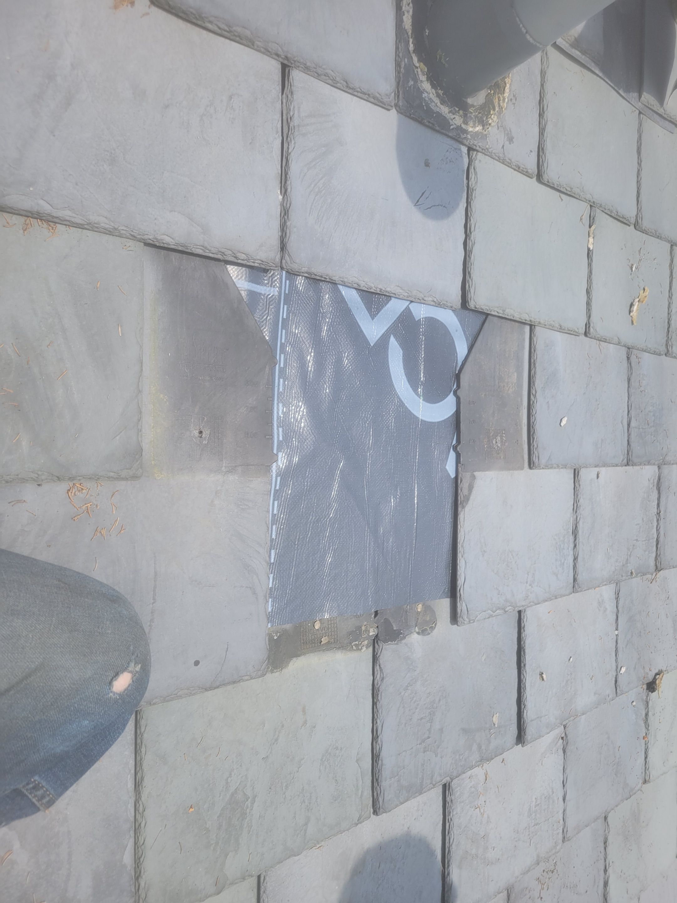 Roof Repair using Eco Star Slate tile by The B.A.R Roofing