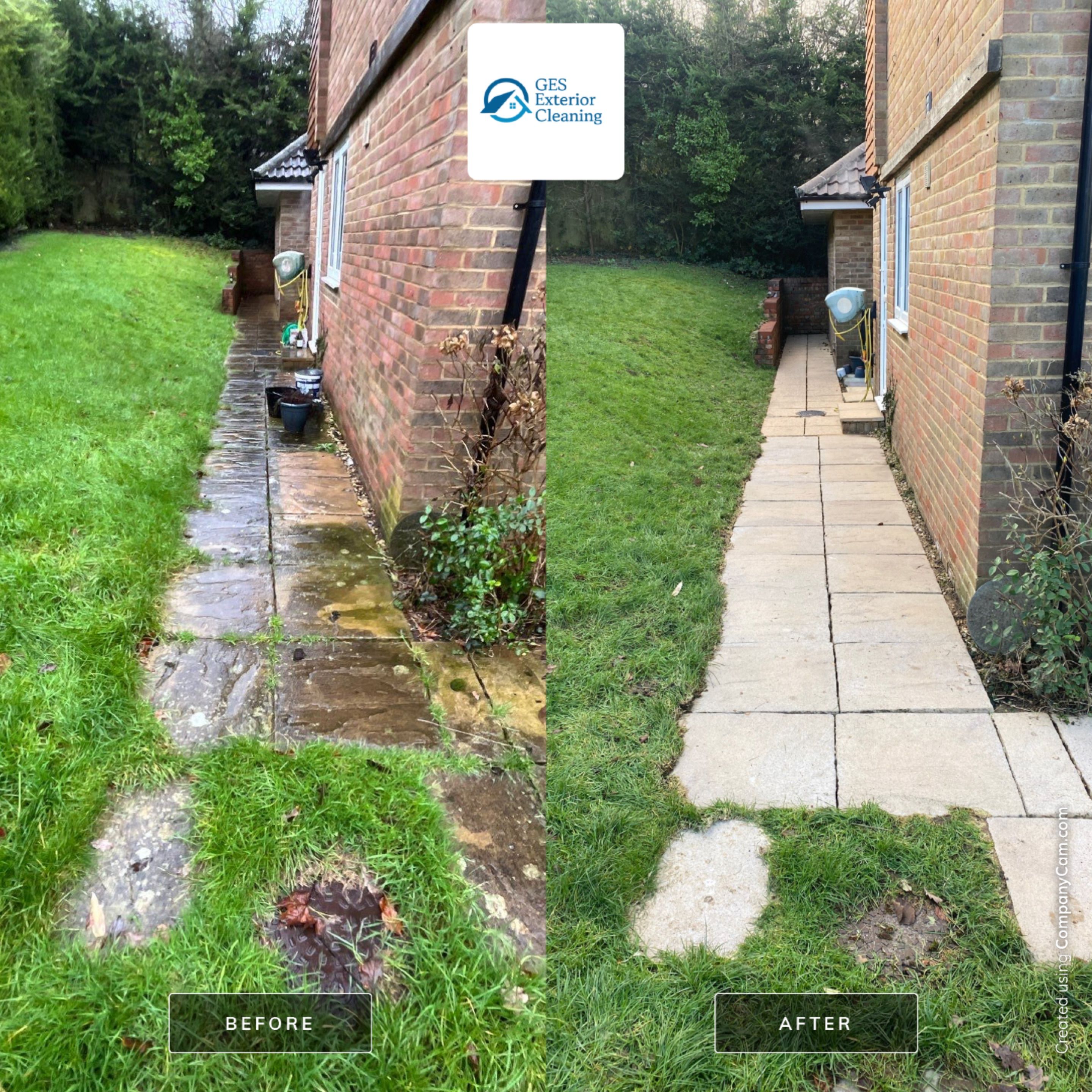 Roof and Patio Cleaning using Honda 15lpm Low Pressure Washing Machine by Ges Exterior Cleaning ltd