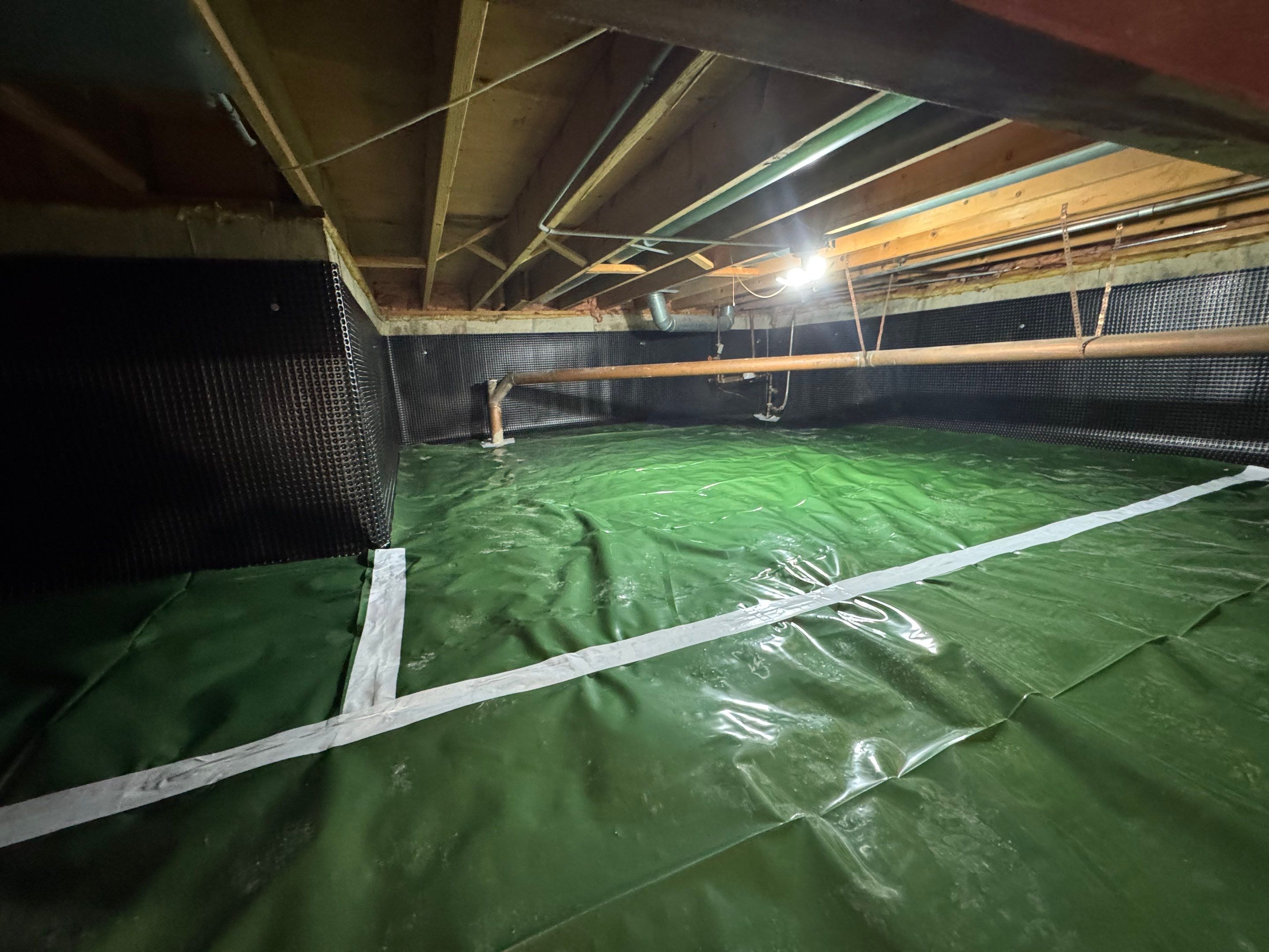 Concrete in Crawlspace by Area Wide Waterproofing