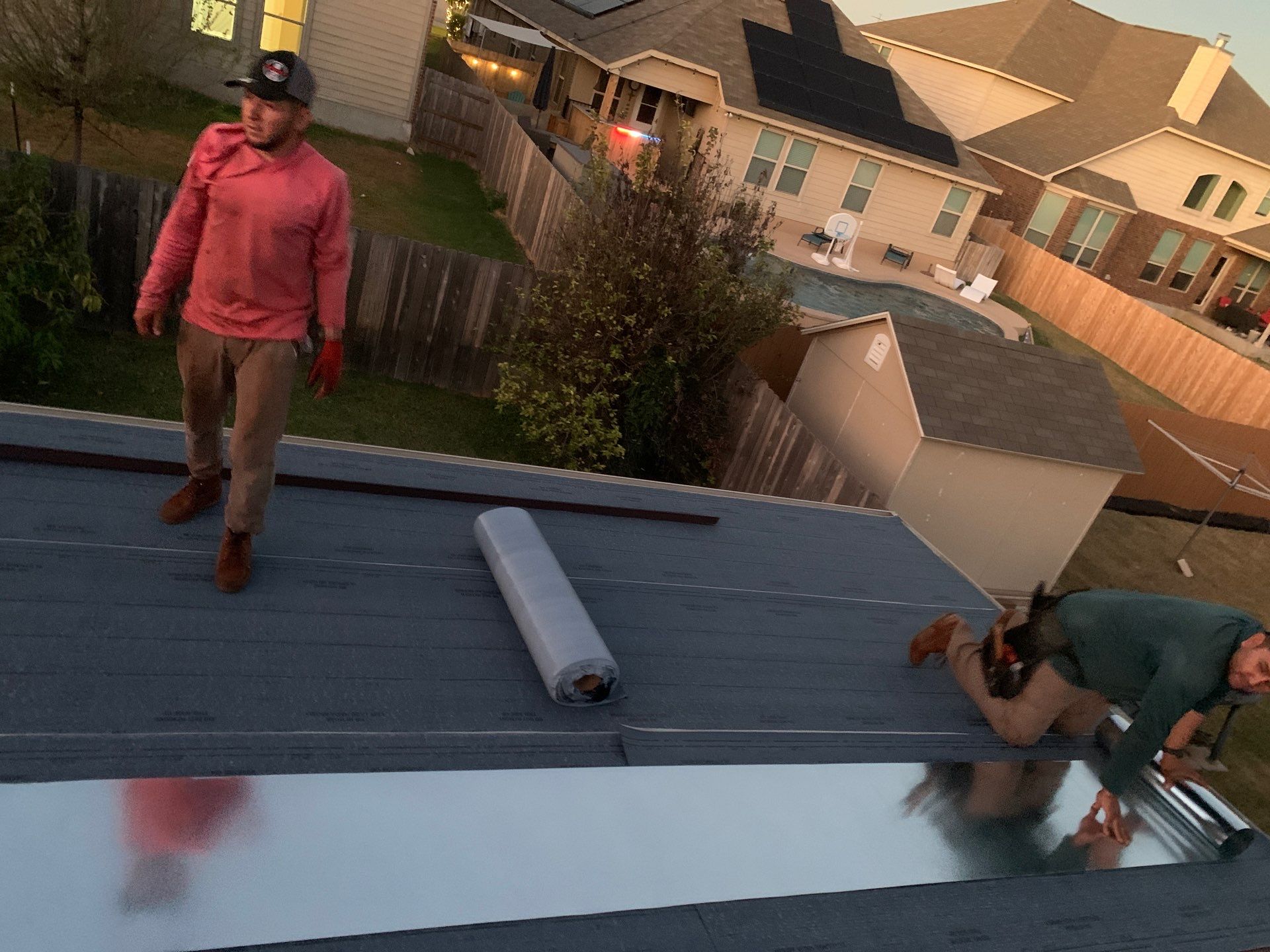 Hutto Residential Roofing Replacement with OSB Sheathing and Trim Repair by Caliber Restoration LLC