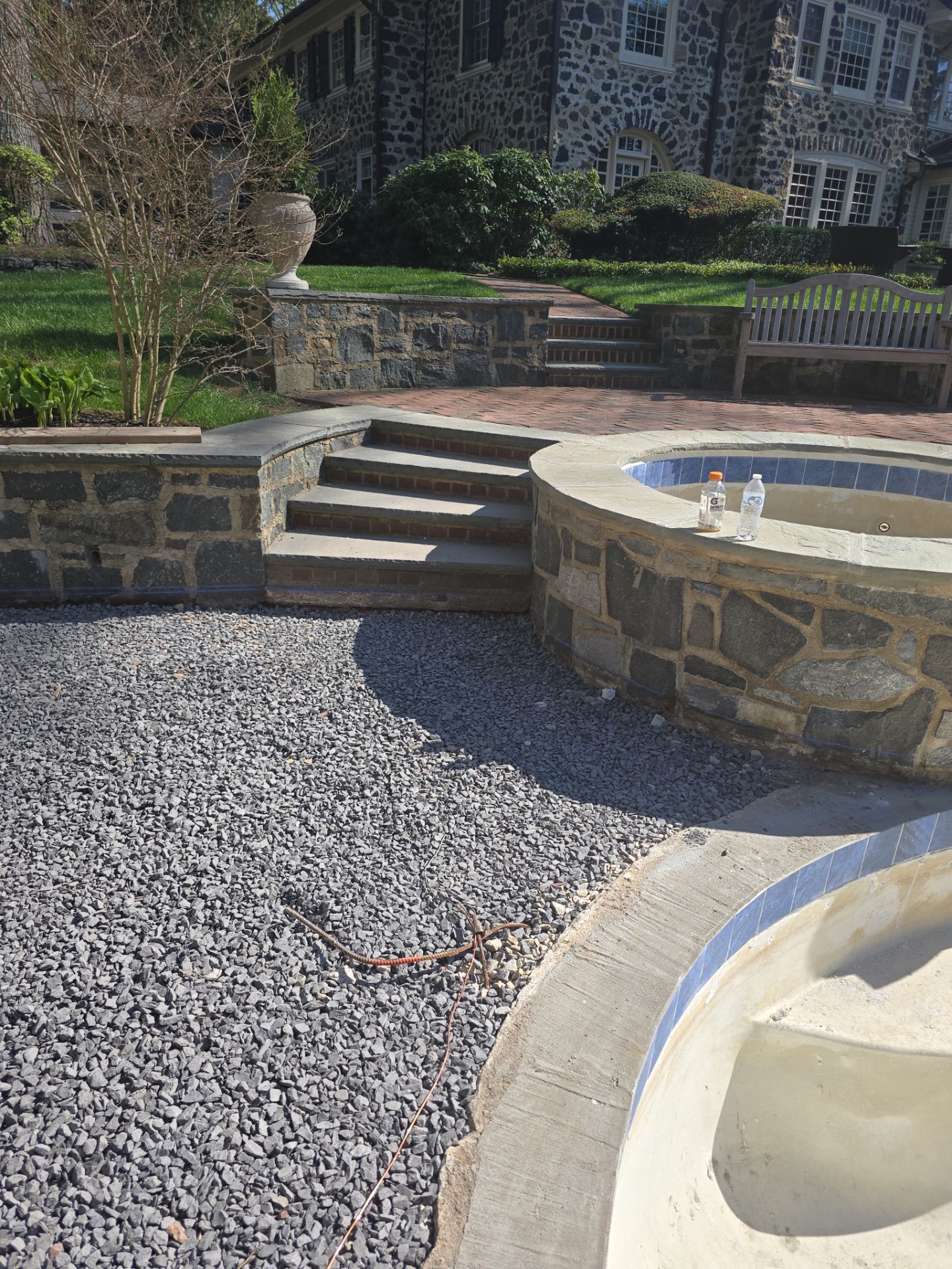 Exposed Aggregate Pool Deck Renovation in Villanova by Architectural Concrete Design
