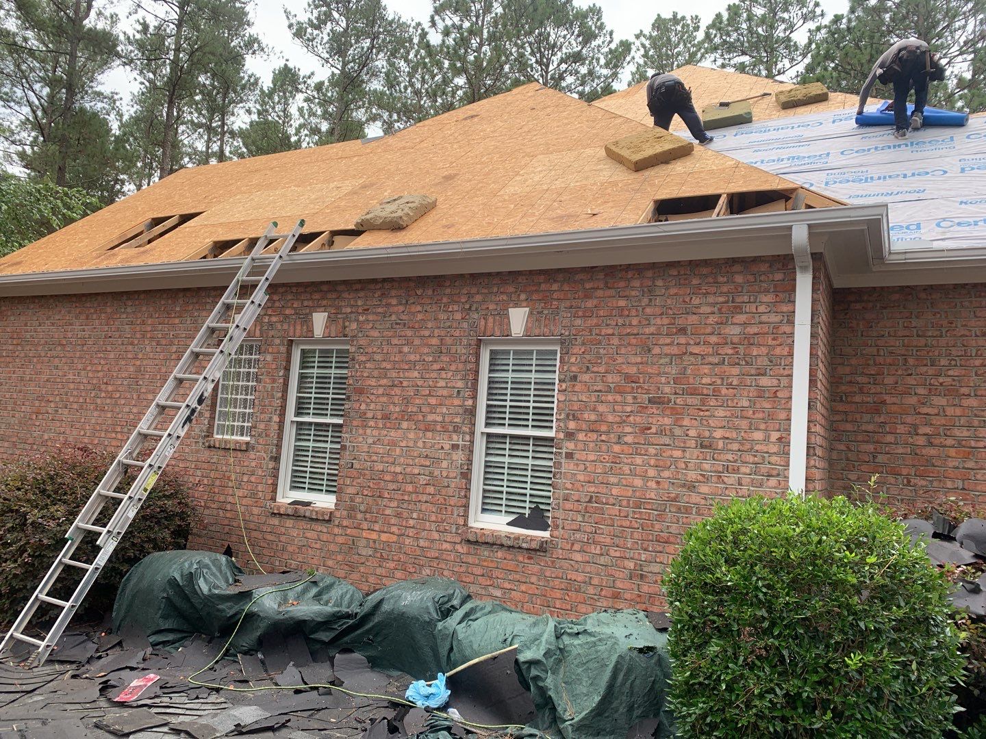 Hail Damaged Inspection / Repair / Re roof by American Roofing NC