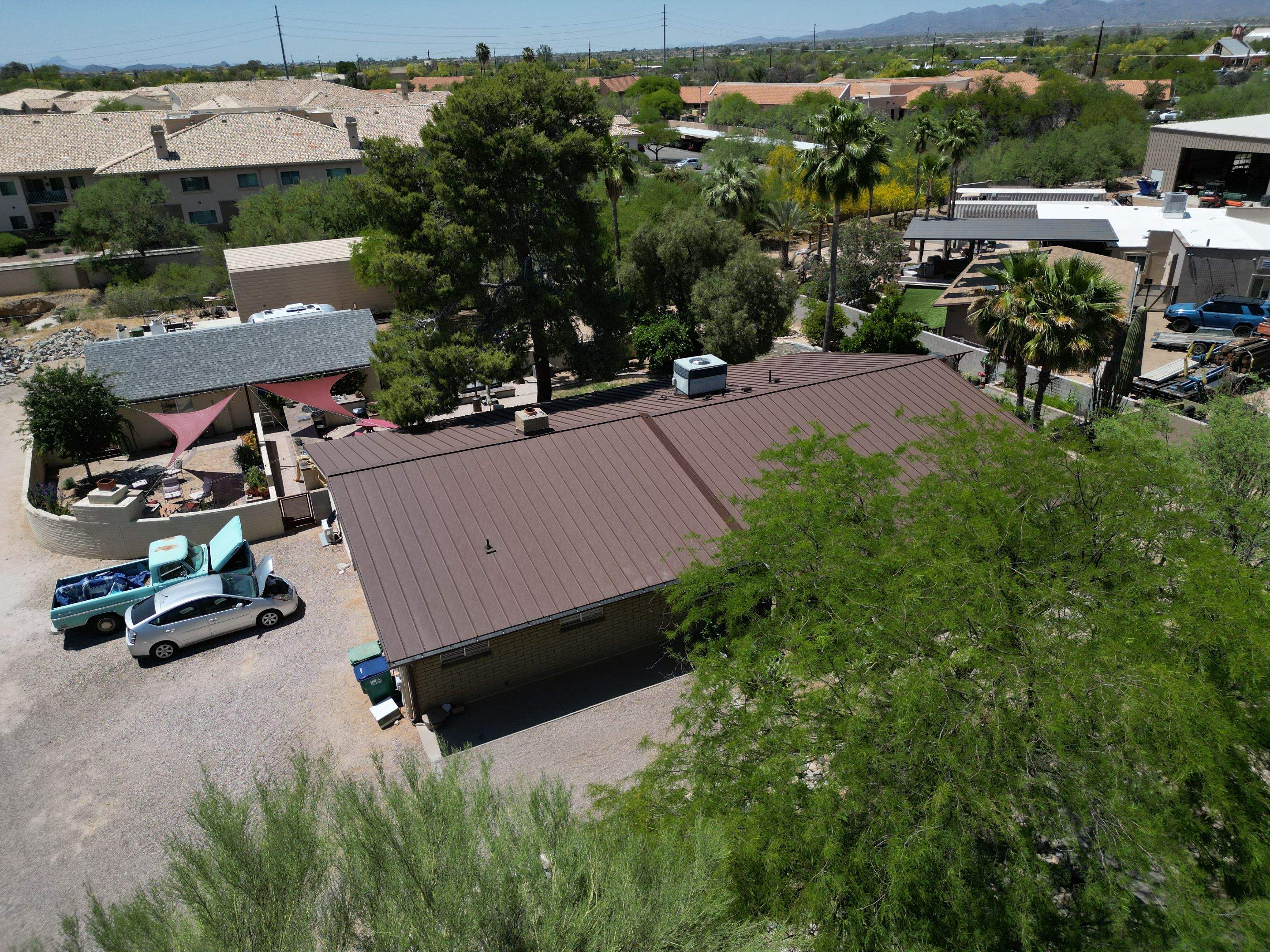 Weathered Rust Standing Seam by Reimagine Roofing