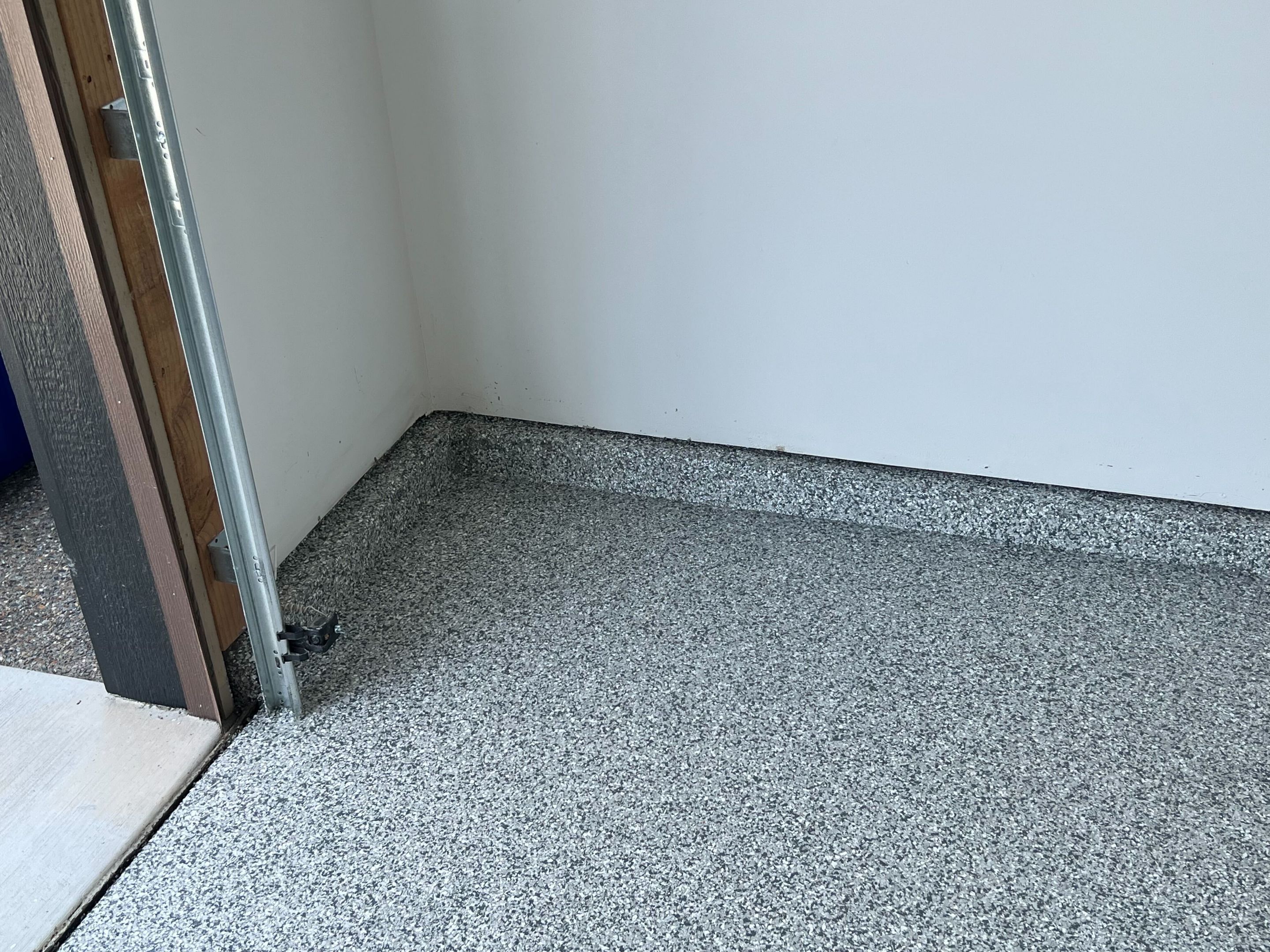 Garage Transformation using Slate Stone by Croc Coatings, LLC