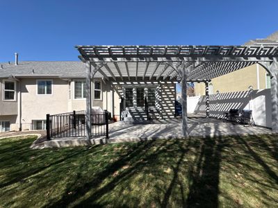 Patio Upgrade with Pergola and Railing