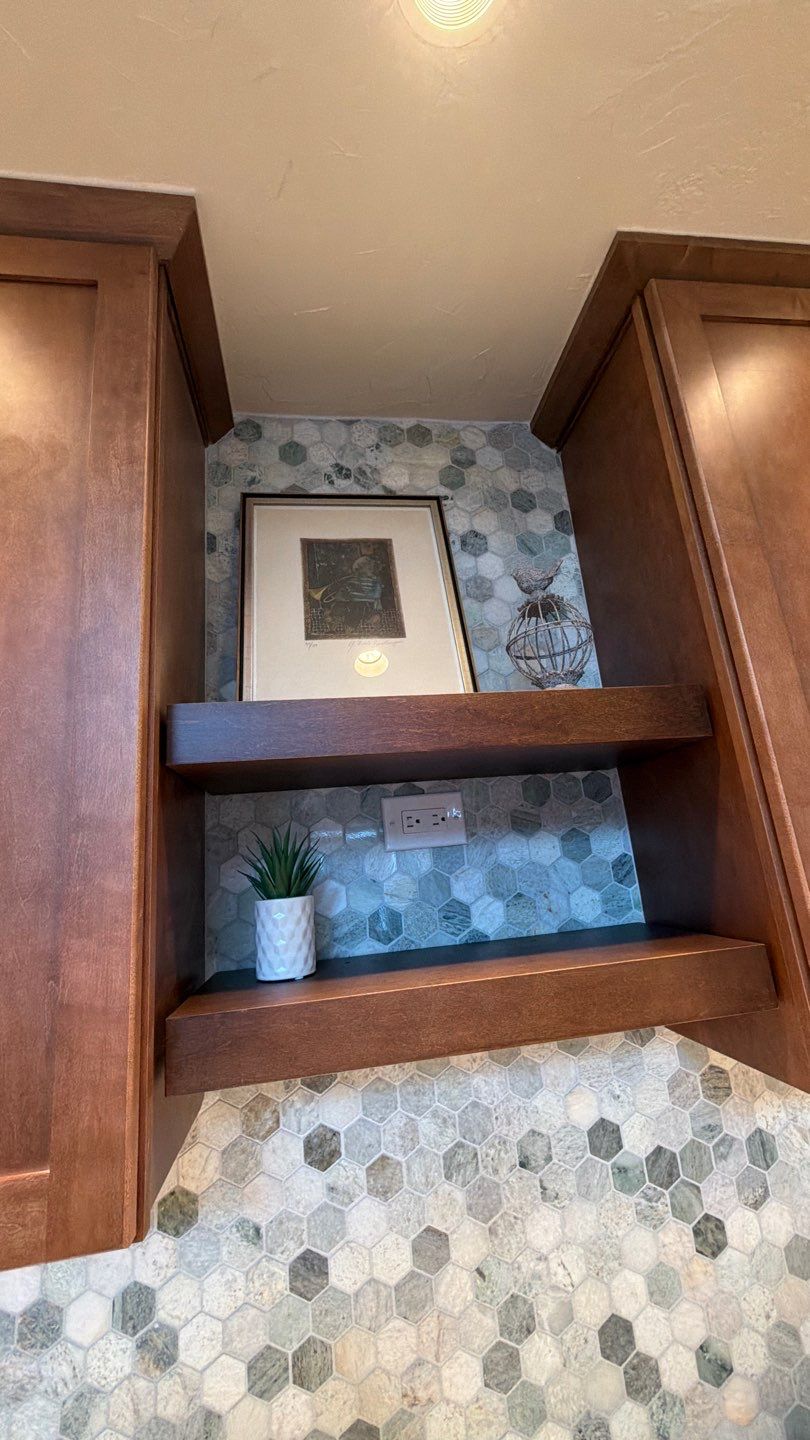 Inwood Master Bathroom Remodel | Modern Walk-In Shower & Custom Vanity Design by Legacy Bath and Kitchen