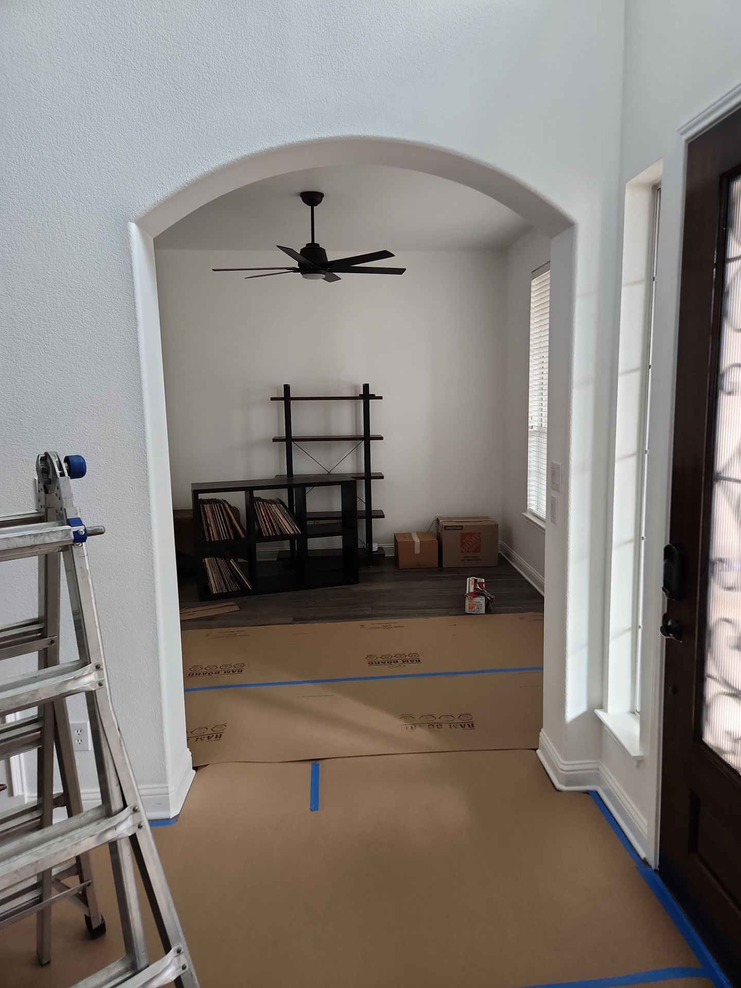 Interior Office French Door Installation and Drywall Repair in Austin by RejuveNate Renovations LLC