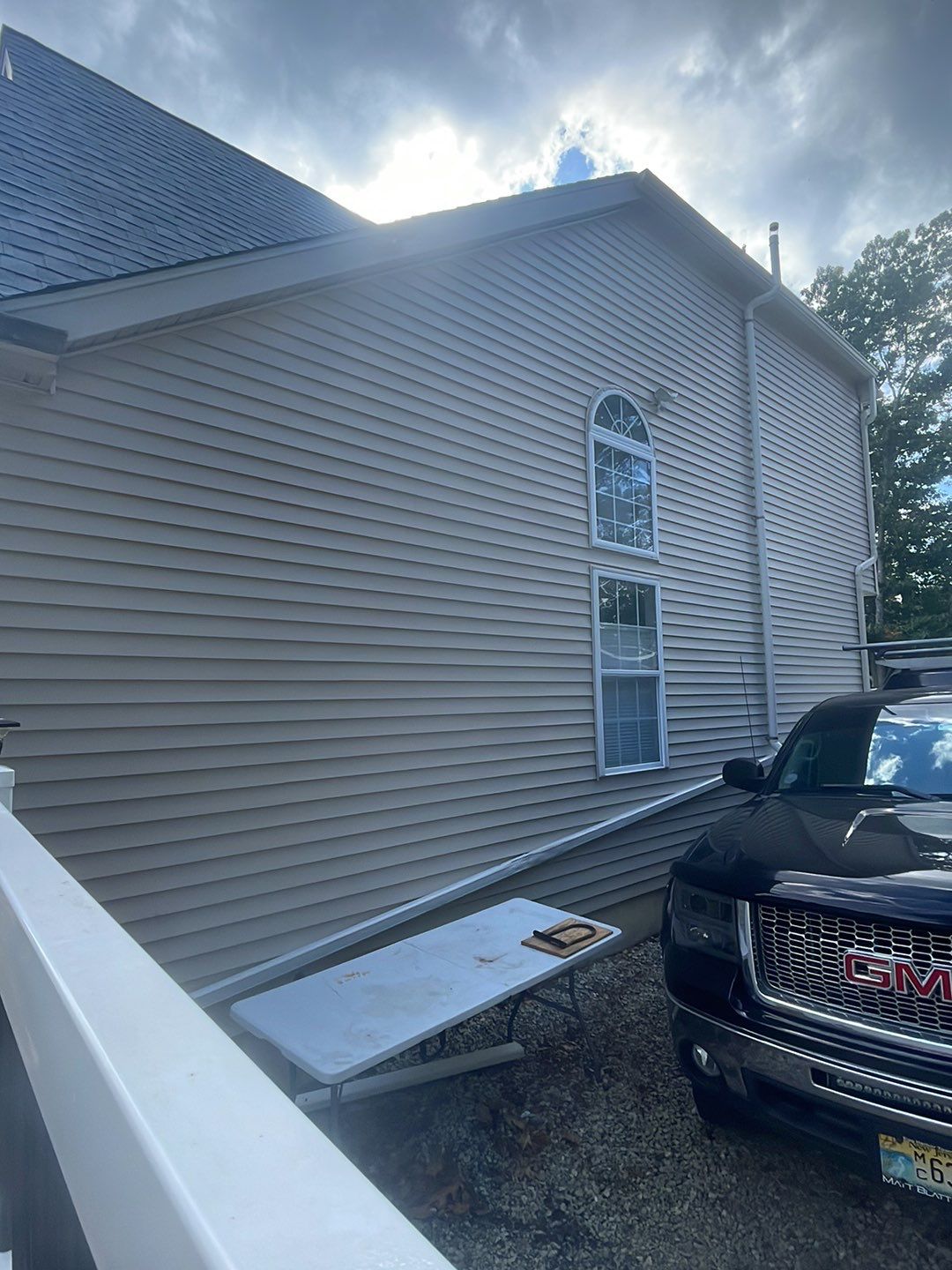 Amazing transformation-House SoftWash & concrete Cleaning by SJ Exterior