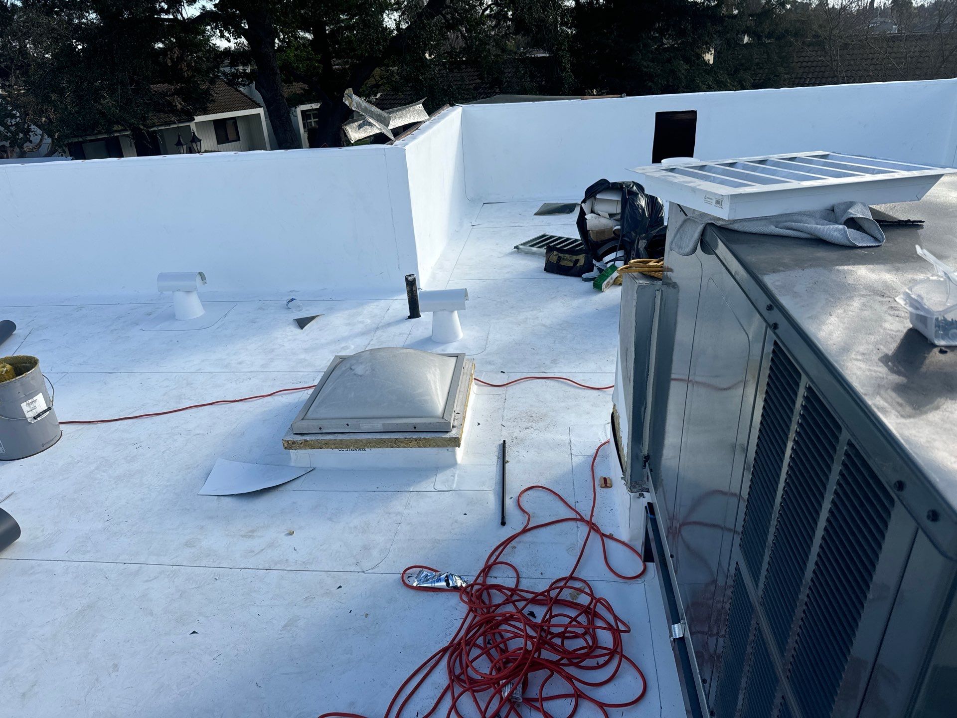Residential TPO Flat Roofing - Fresno CA by Grandmark Service Company