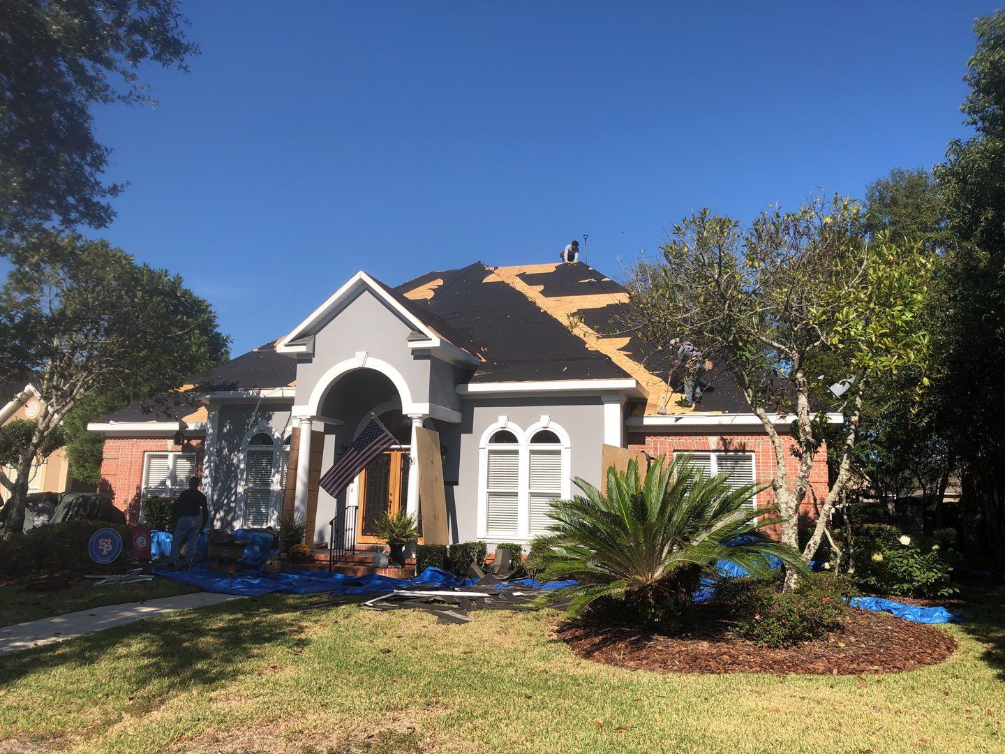 Residential Roofing Installation using Roof Replacement by American Roofing & Construction LLC
