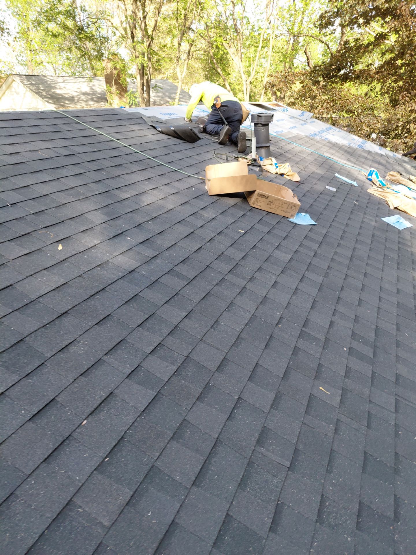 Annandale: Residential Roof Replacement with CertainTeed Landmark in Moire Black by RM Banning, Inc.