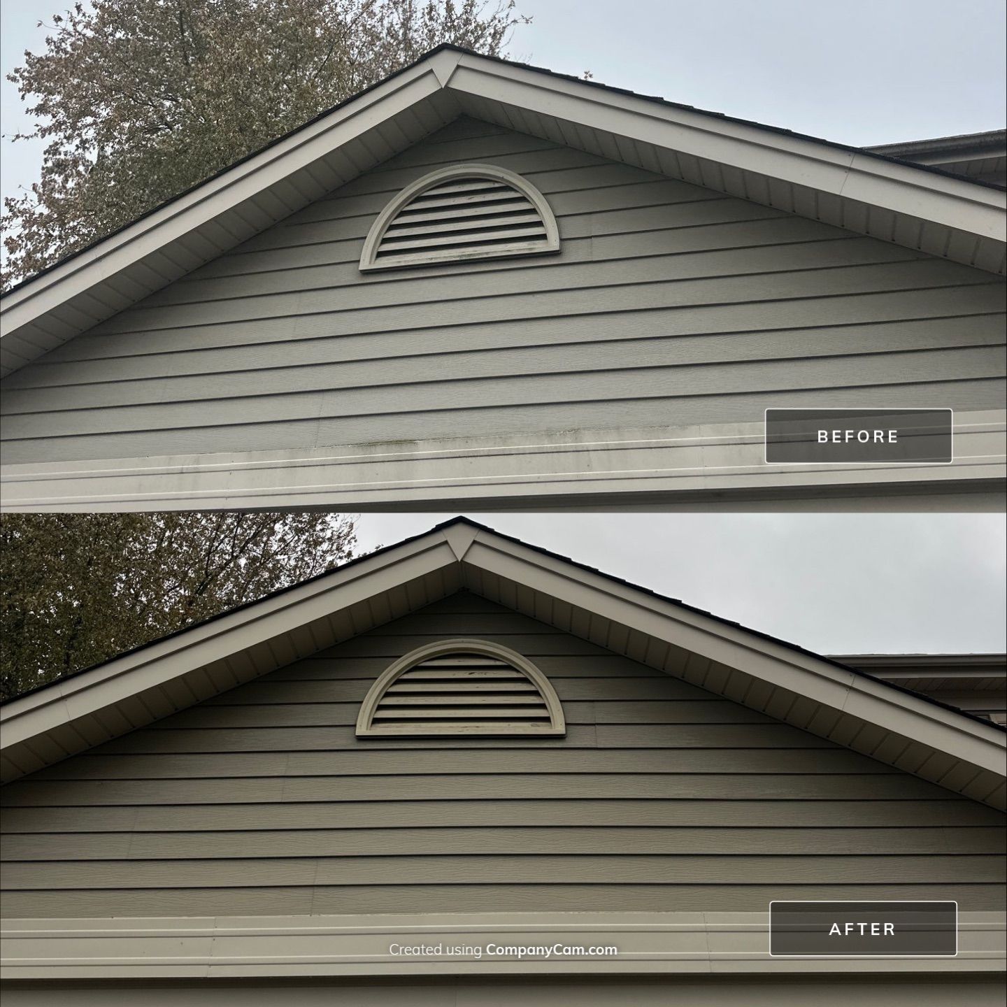 Project in Island Lake by Simmons Power & Soft Washing