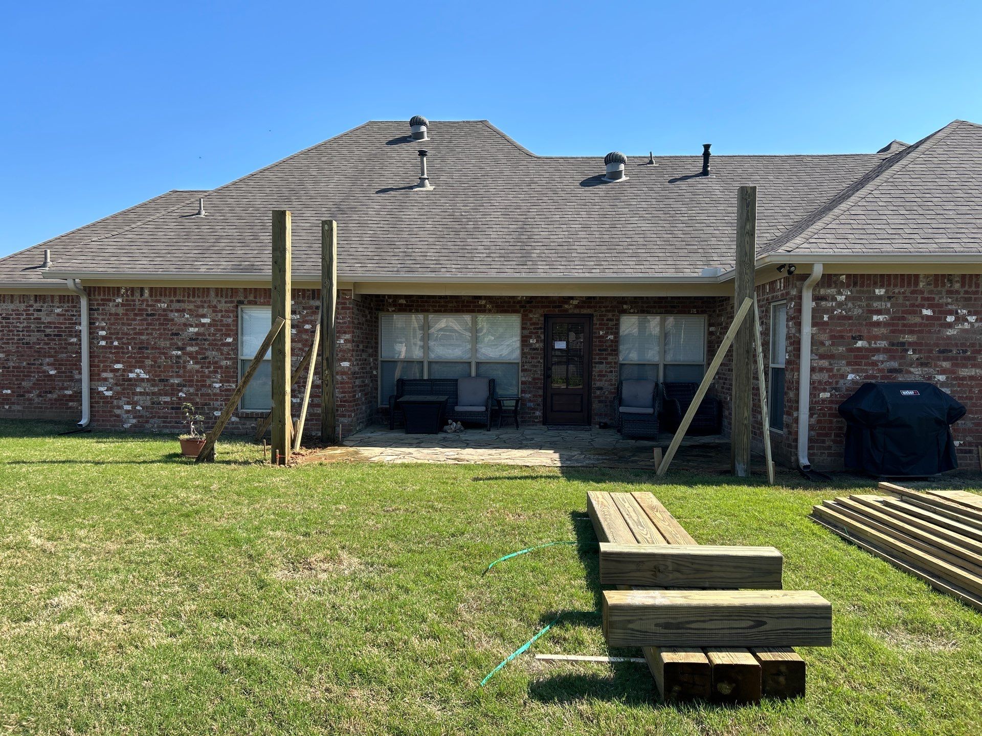 Pergola using Treated Pine by Roberson Construction LLC