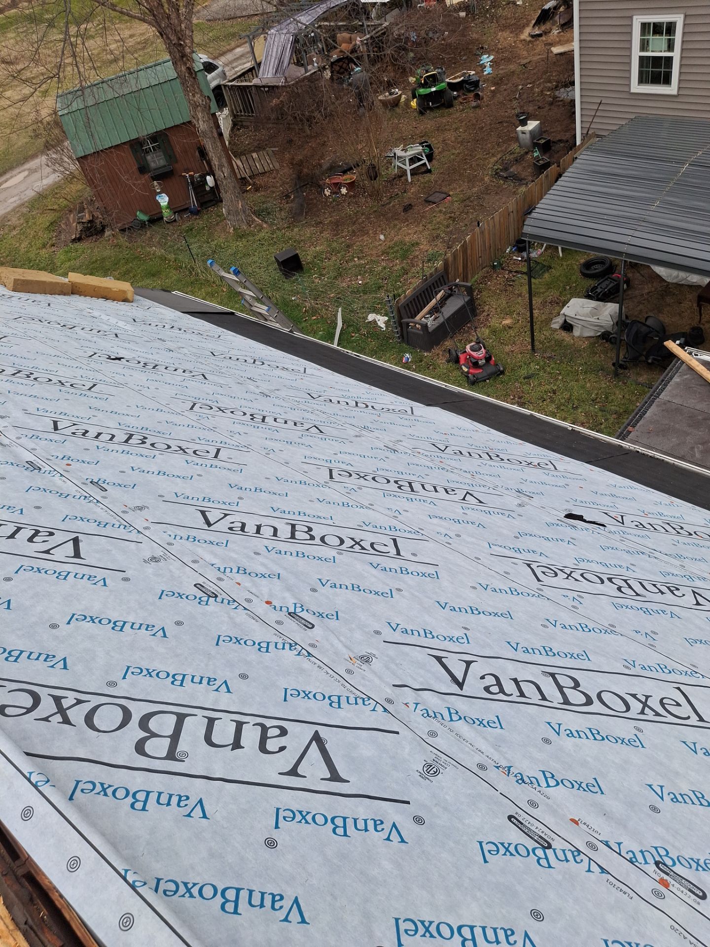 Residential Roofing Installation using GAF Timberline HDZ Fox Hollow Grey by Rainstoppers Roofing