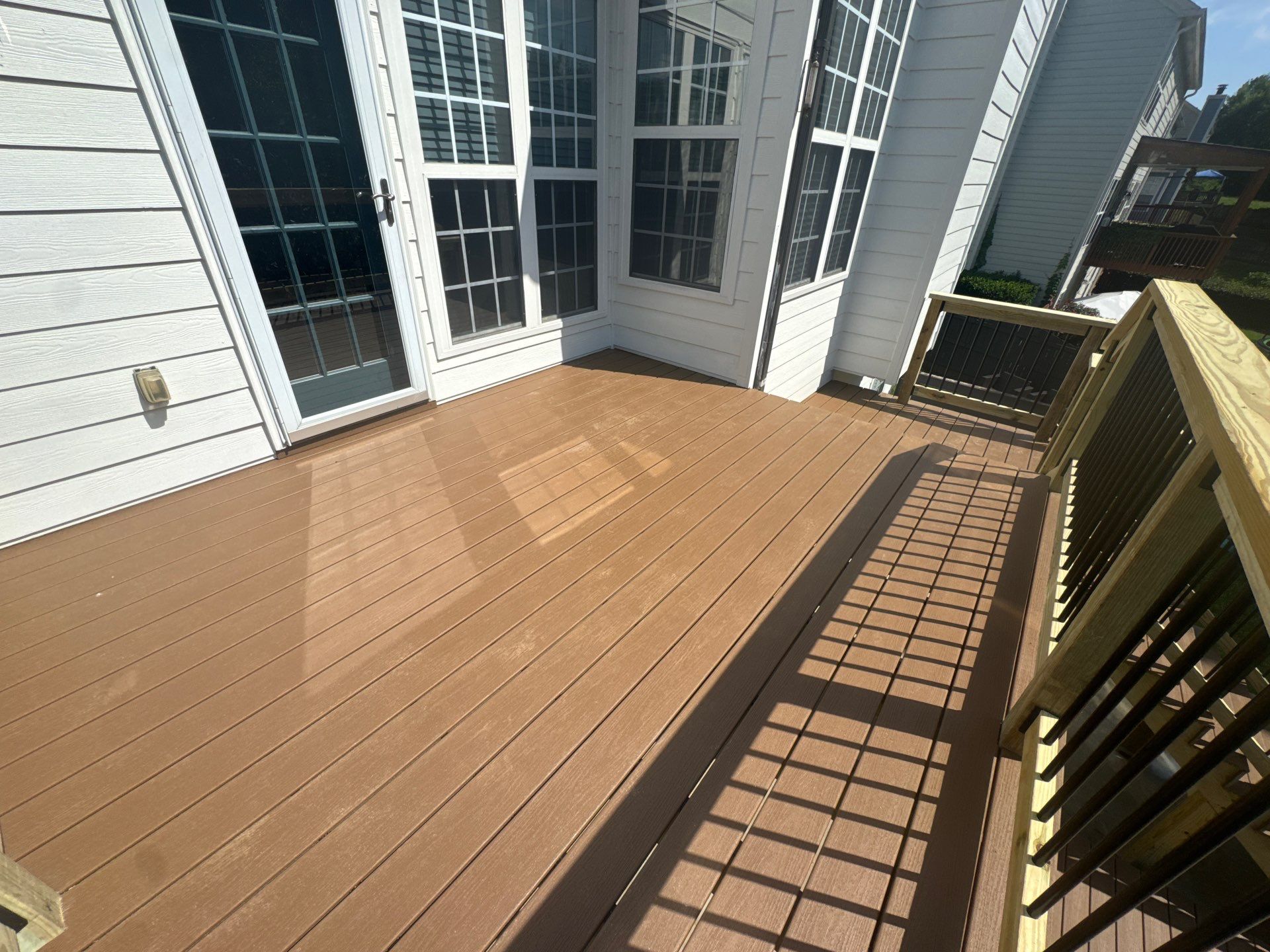 Multi-Level Composite Deck and Porch Renovation in Kennesaw by Swift Home Renovations