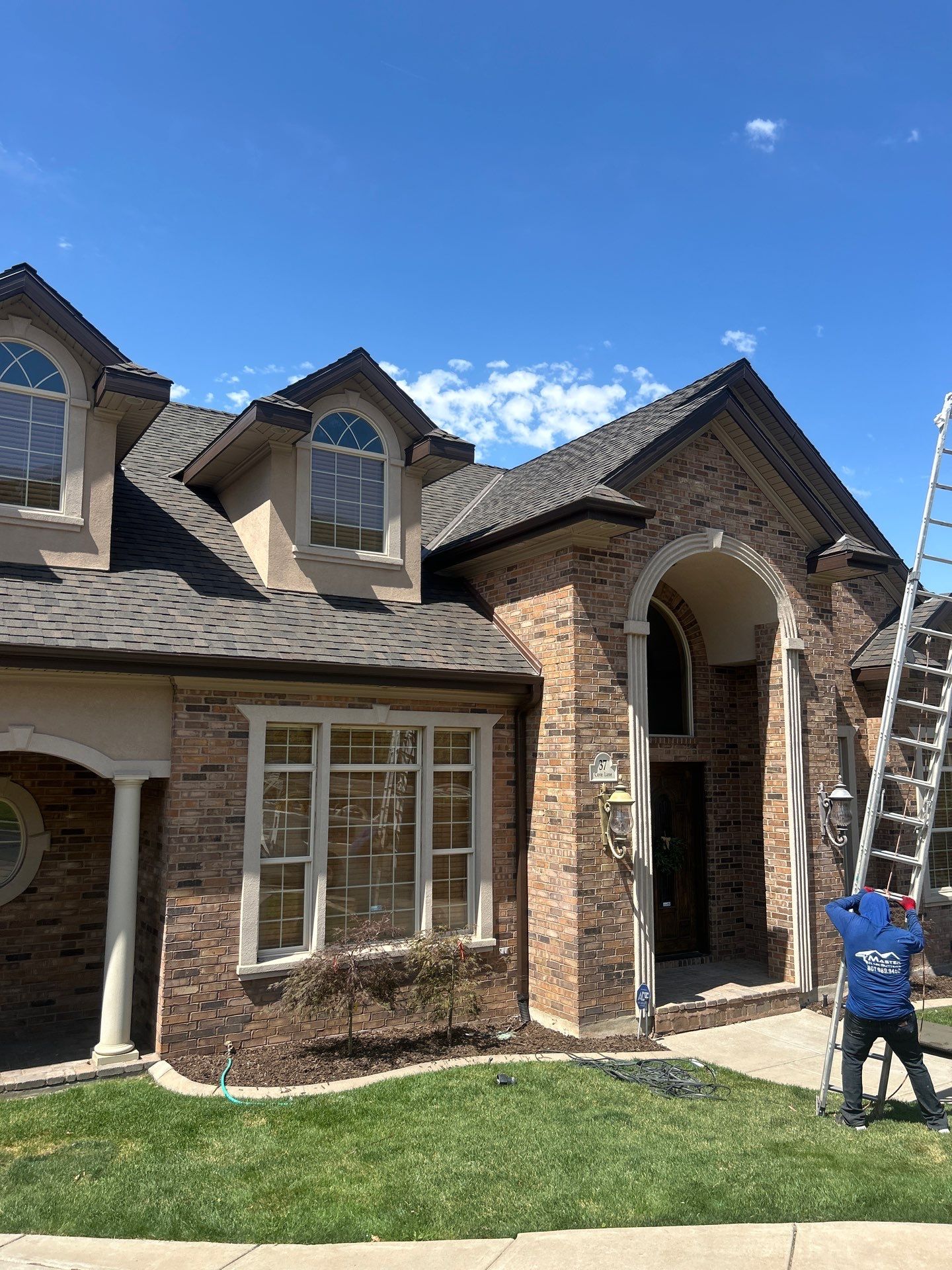 Project in Layton by Master Rain Gutters.