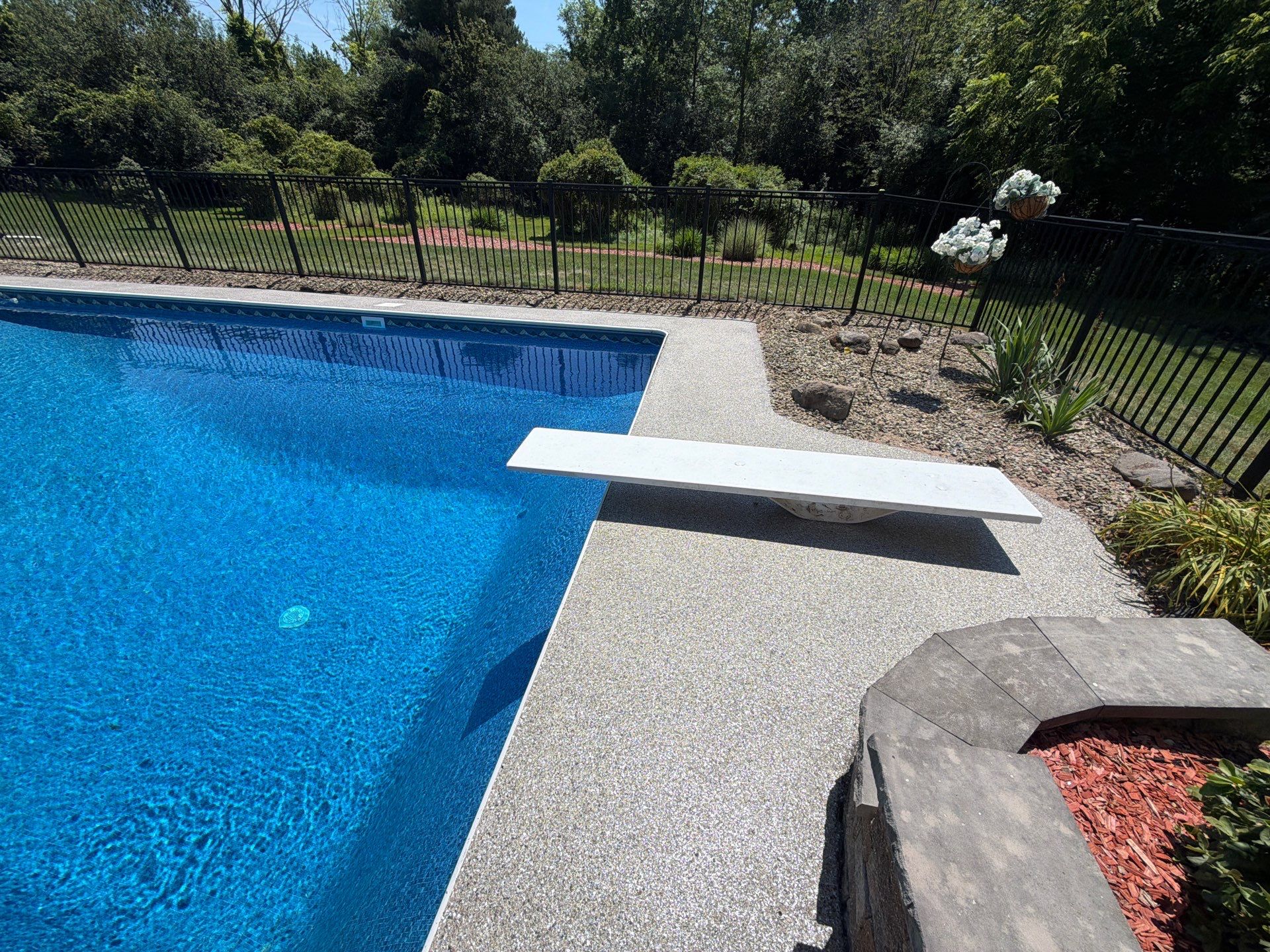 Vintage Shalestone Pool Deck by NG Masonry & Construction LLC