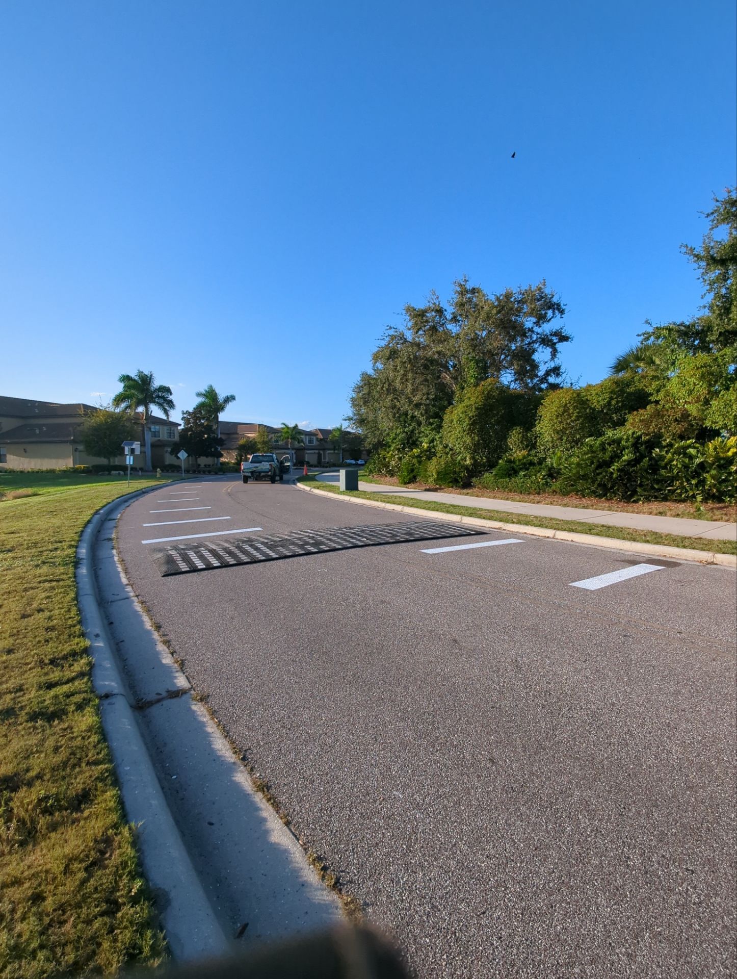 Speed Hump Installation by Everline Coatings & Services - Southwest FL