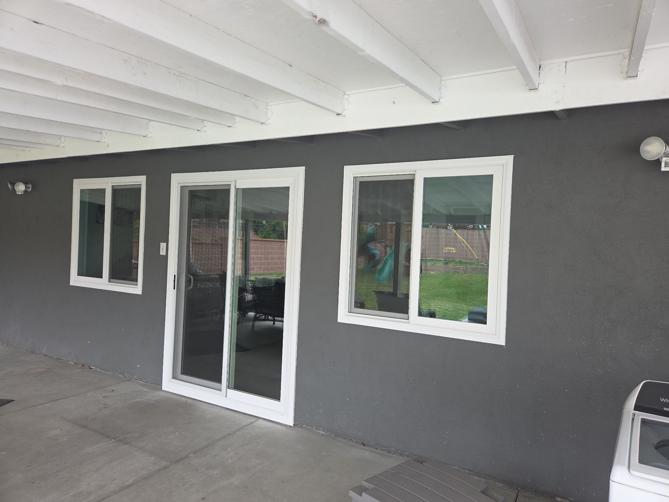 Milgard Tuscany window installation in Whittier, CA by American Window Company