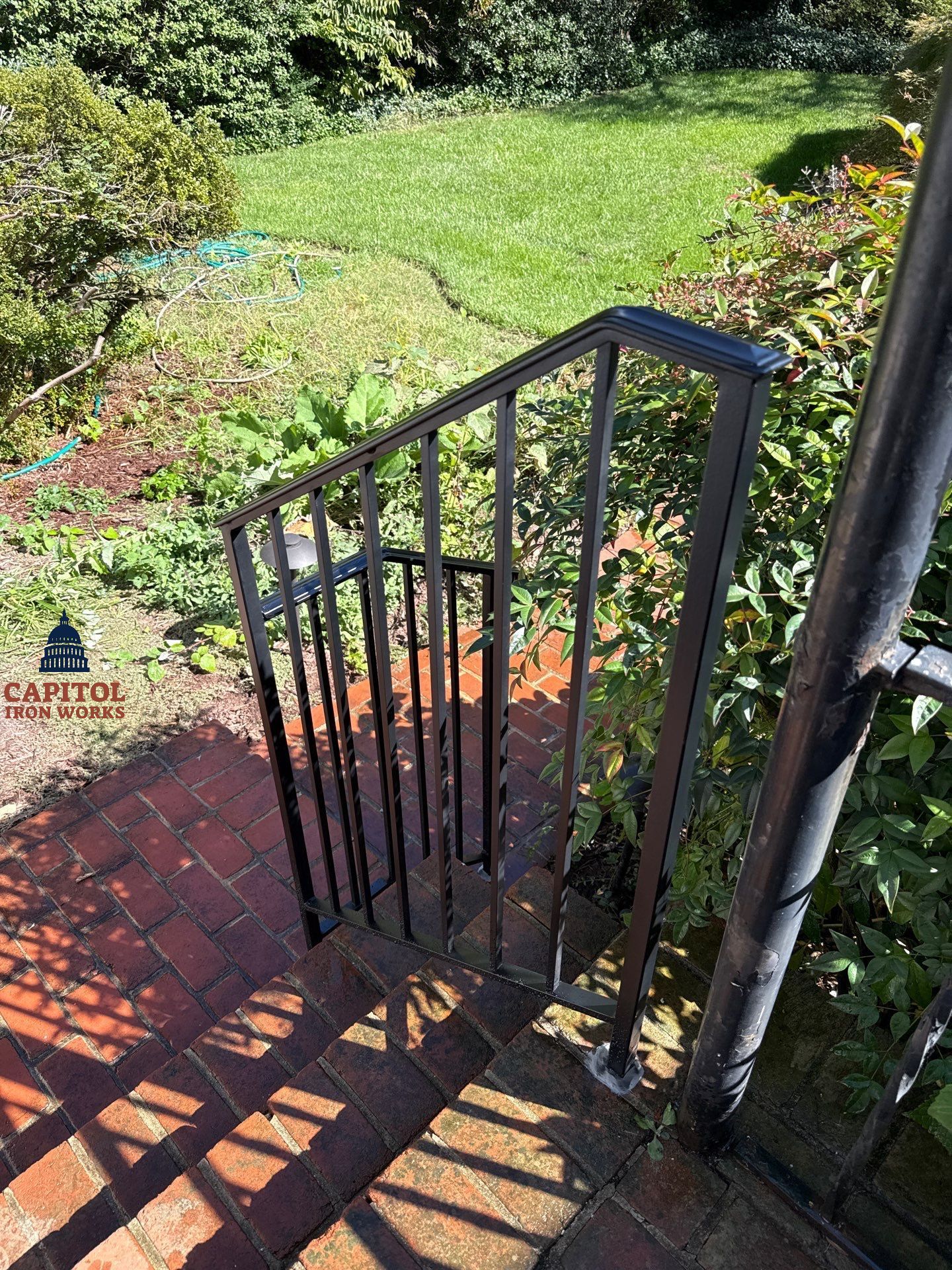 Traditional Iron Stair Railing Extension - Falls Church, VA by Capitol Iron Works
