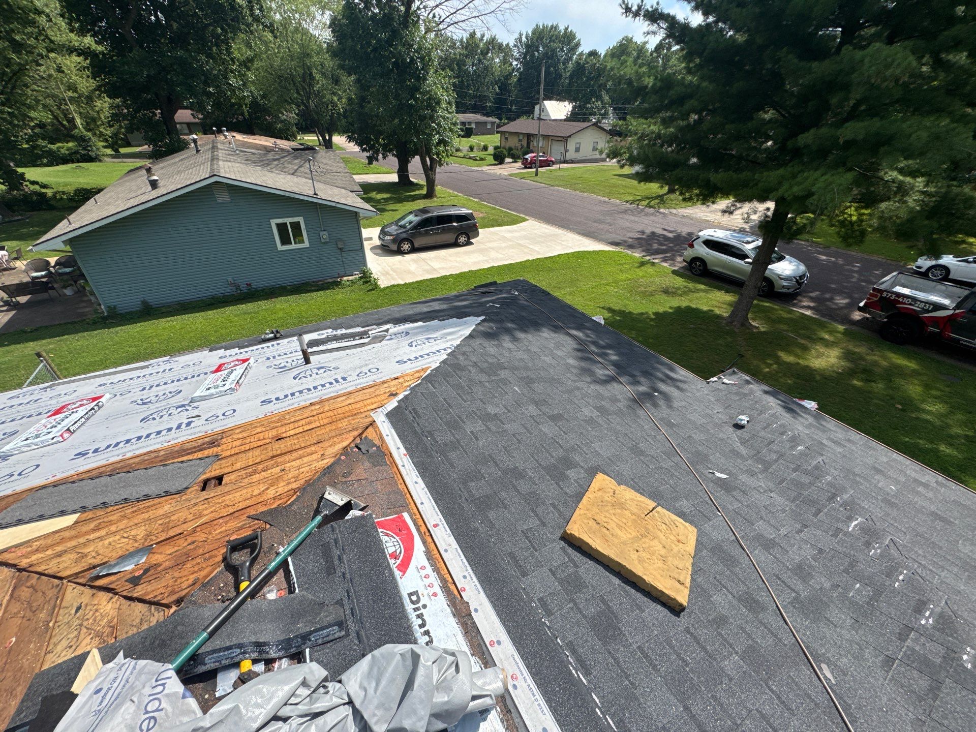Residential Roofing Install - Atlas Pinnacle Pristine Shingles - Color Black Shadow  by Titan Commercial & Residential Roofing 