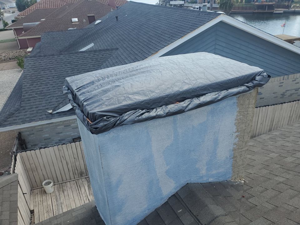 Chimney Cap Replacement with Roof Repairs by Lighthouse Roofing