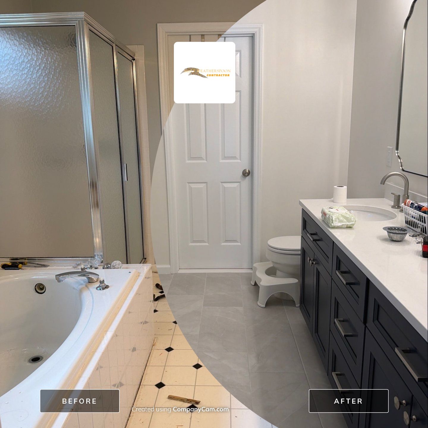 Bathroom remodel by Billy Weatherspoon Contractor