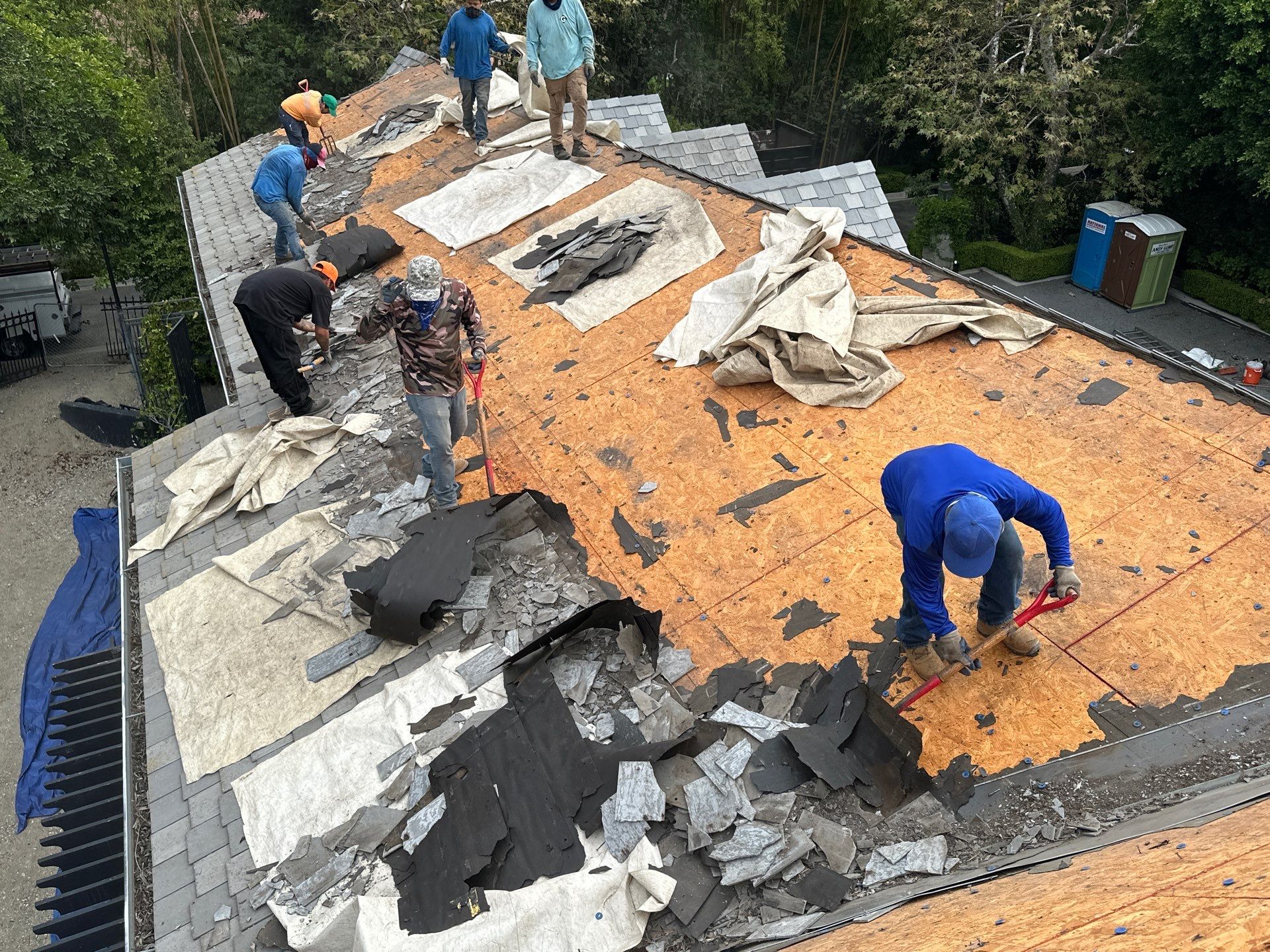 Synthetic Slate Tile Project in Brentwood by Hull Brothers Roofing