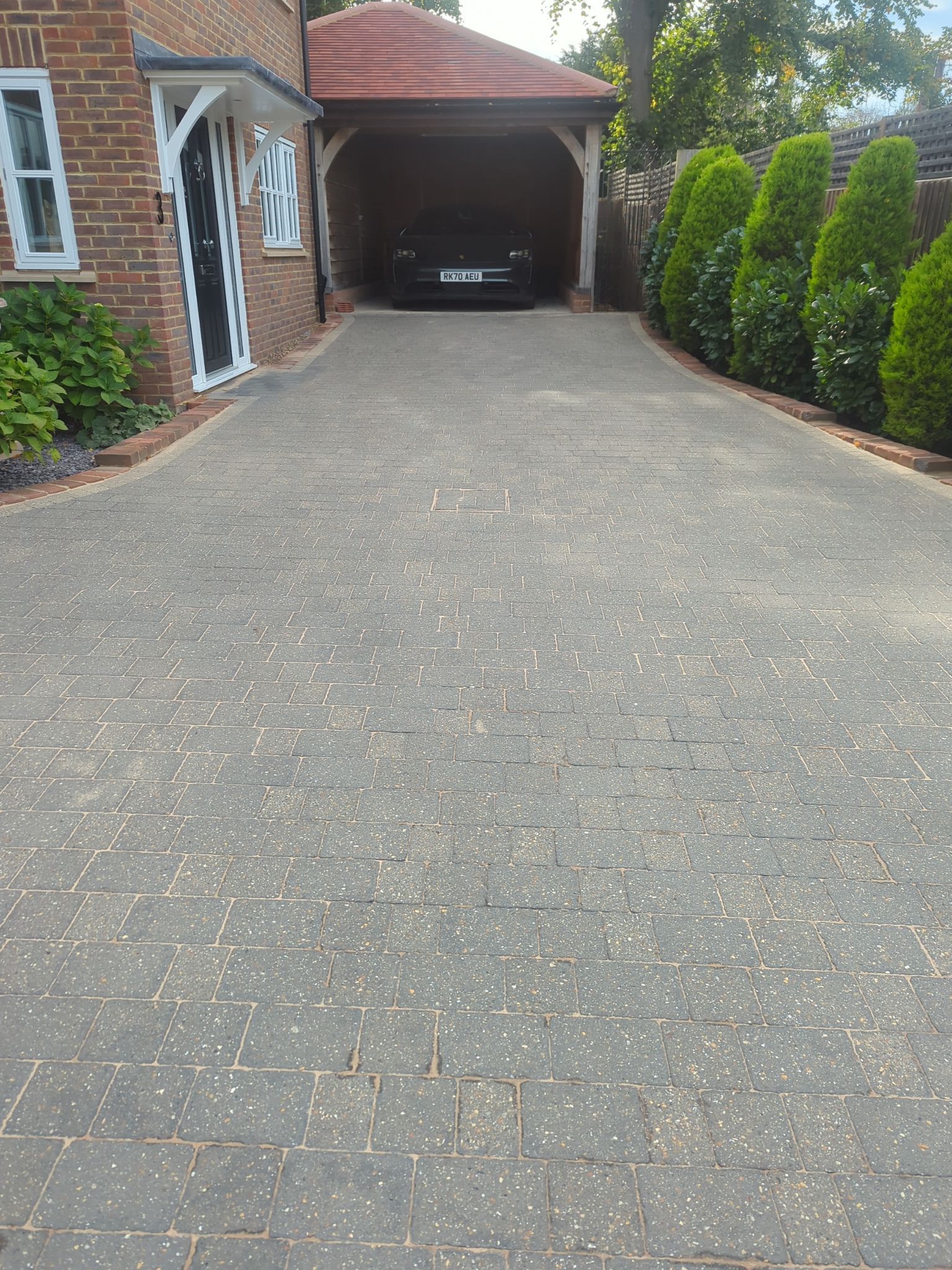 Driveway And Patio Clean using Softwash Equipment by Ges Exterior Cleaning ltd