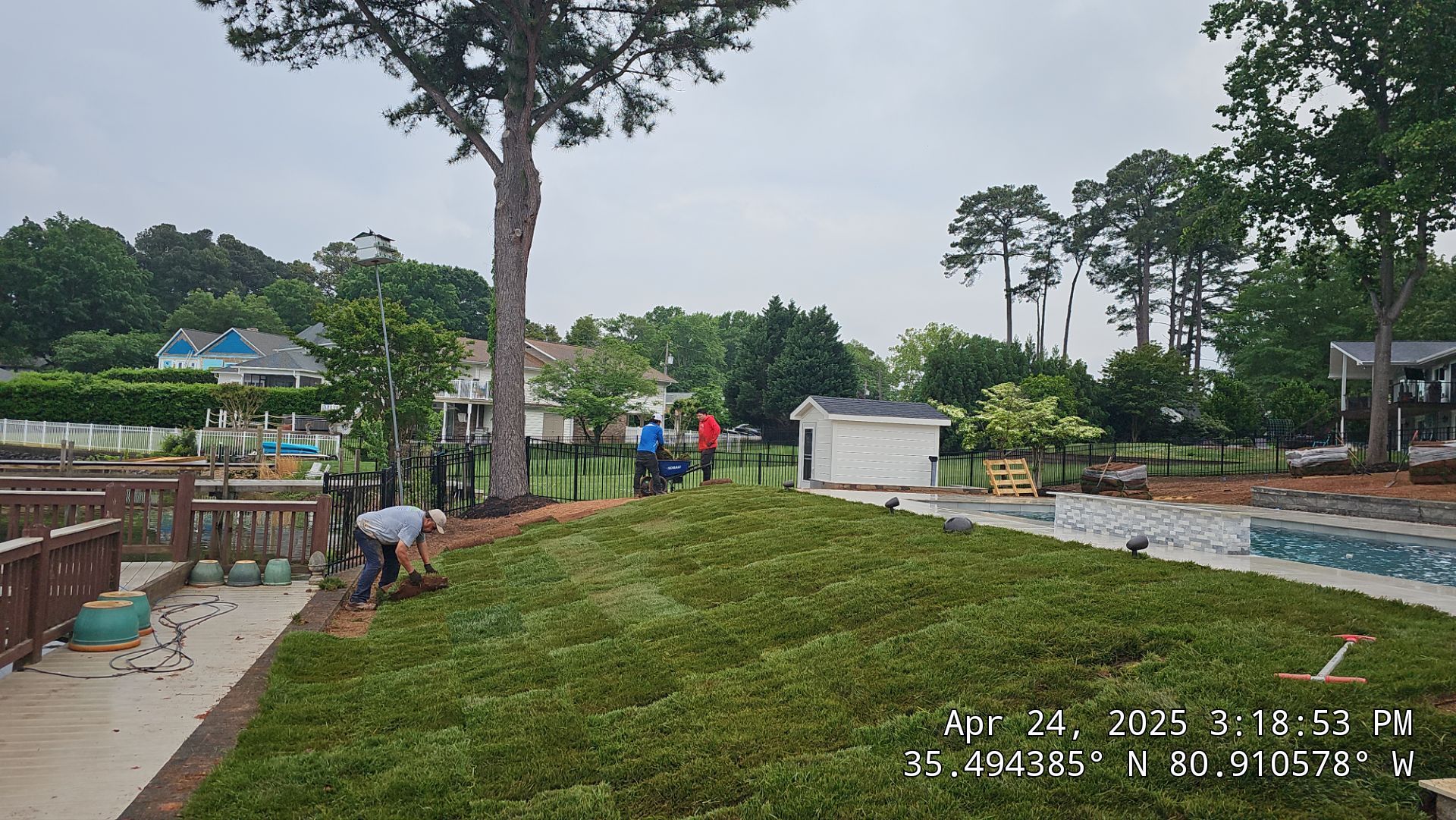 Hardscape Installation using Irrigation by Carolina-Metro Landscape, Inc