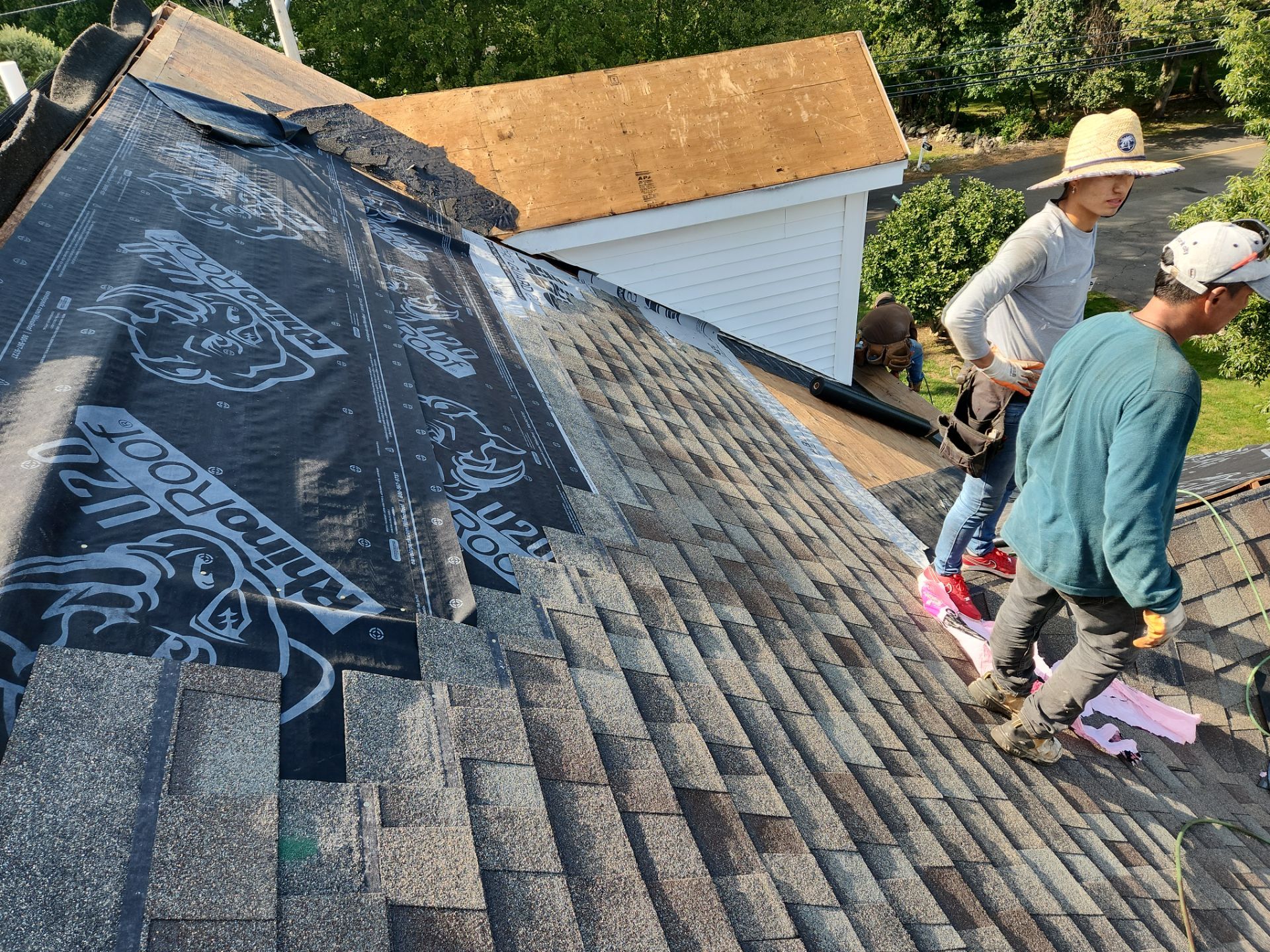 Residential Roofing Installation using Owens Corning TruDefinition Duration AR - Driftwood by A Plus Exterior