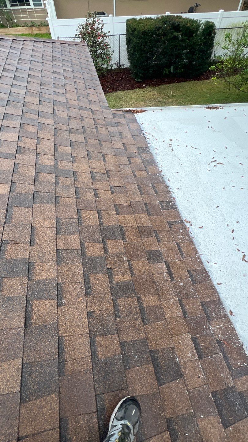 Shingle Replacement with Gaco sealant on Flat Roof Altamonte Springs FL by Pinnacle Roofing Group