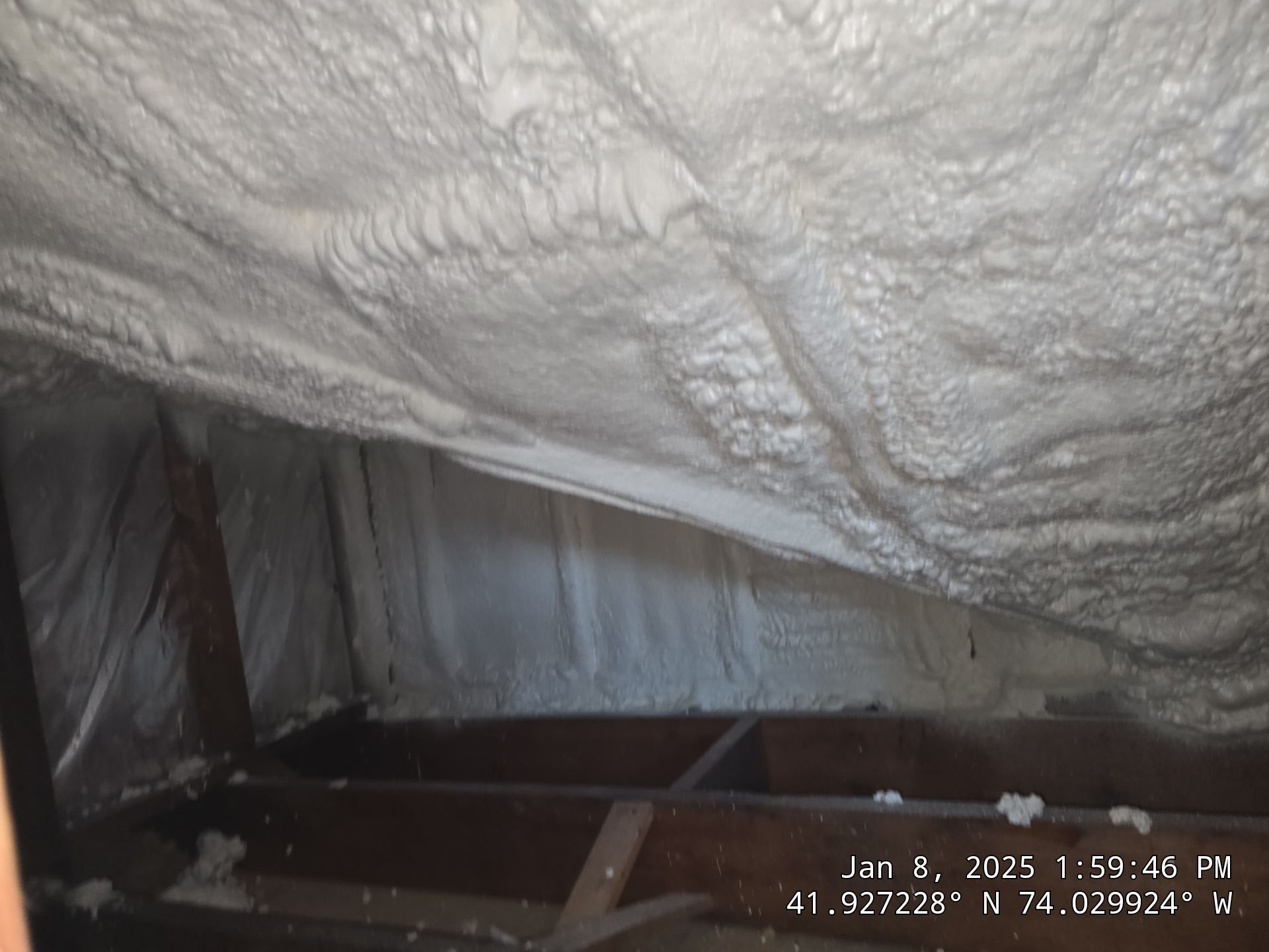 Attic Insulation using Closed Cell Spray Foam by NYS Foam & Energy