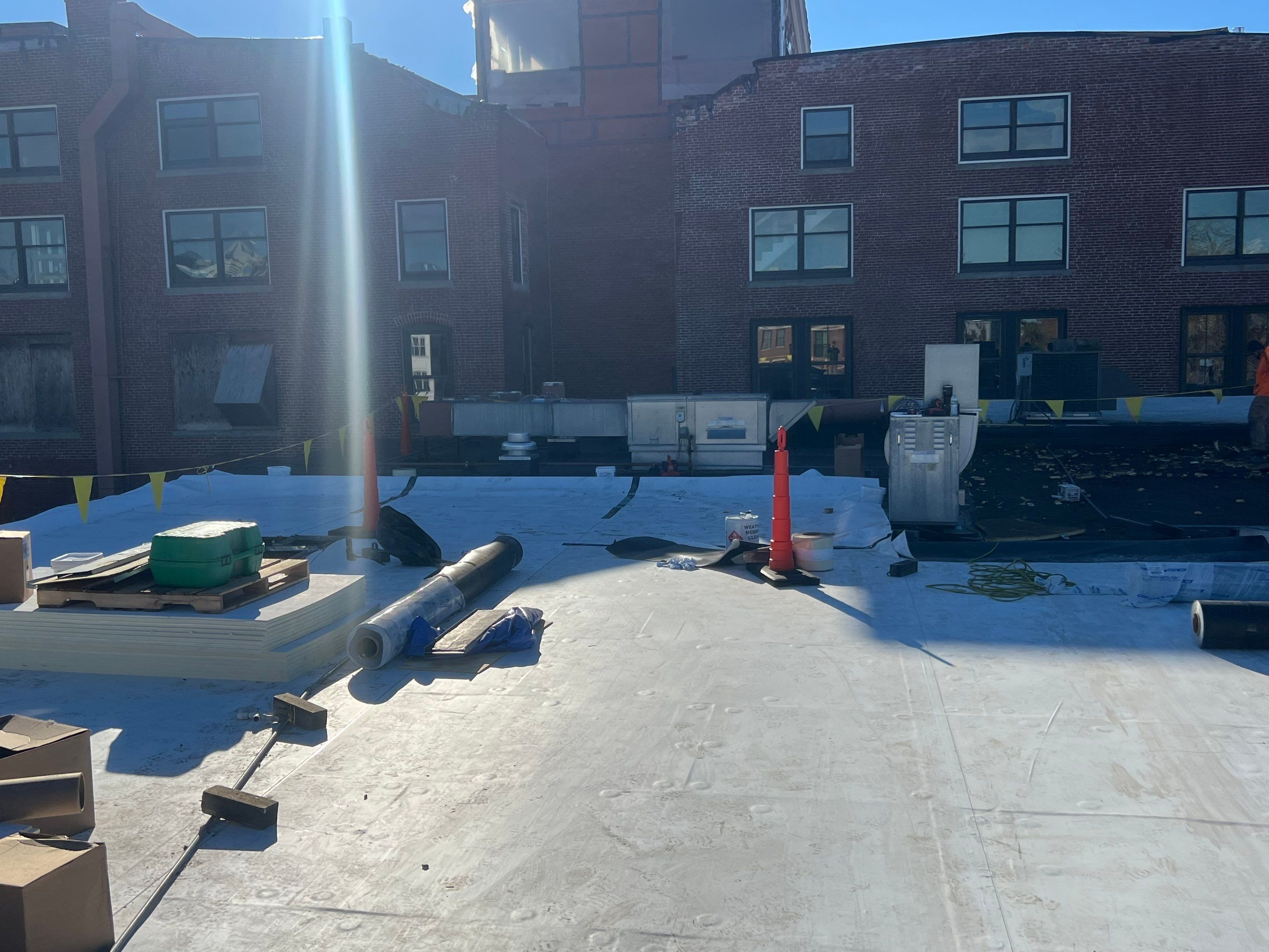 Portsmouth, NH Commercial Roof by Tall pine roofing