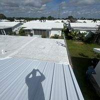 24ga 1.5" Mechanical Seam Regal White  by Total Roofing System The Metal Roof Experts