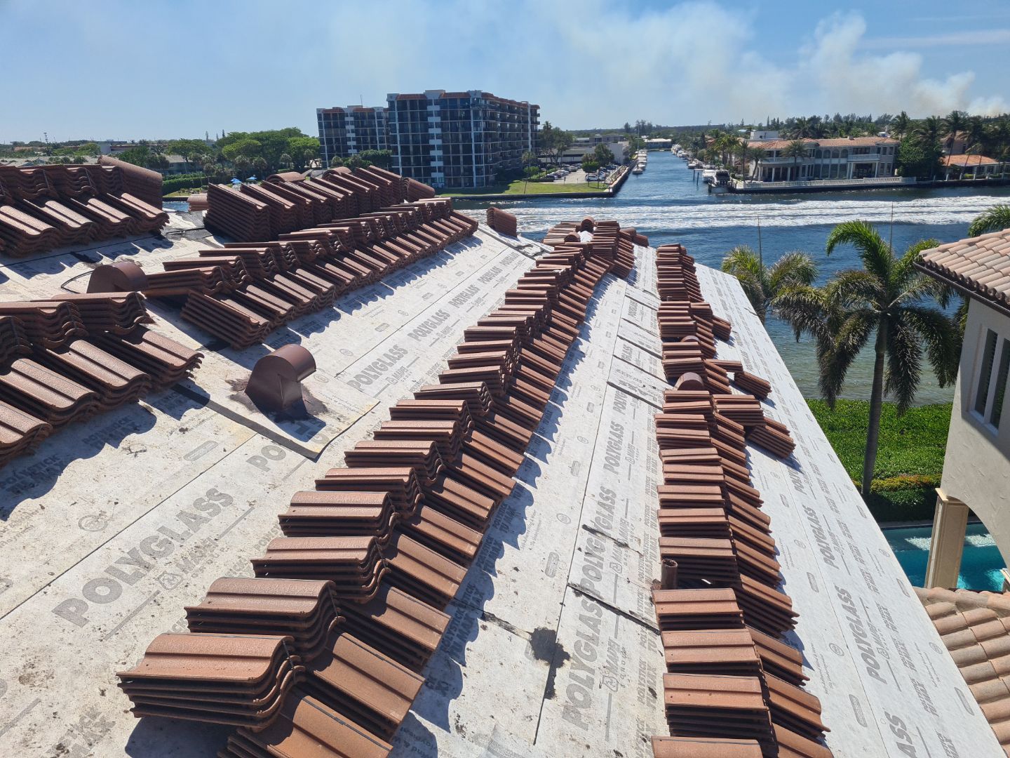 Residential Roofing Installation using Eagle Roofing Tile by BLUES BROTHERS ROOFING