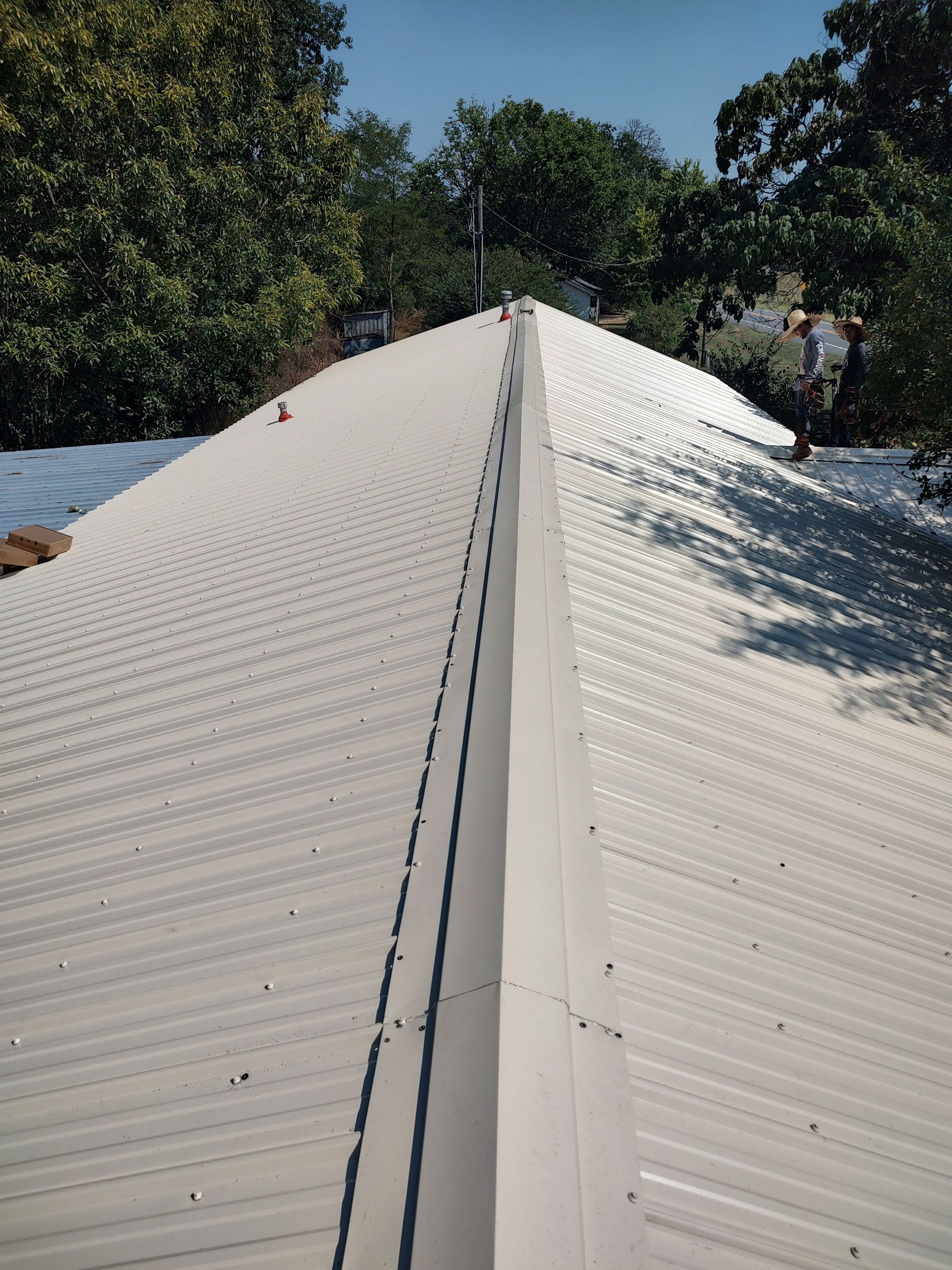 Residential Metal Roof Replacement using Reed's Metals by Hostetler Roofing