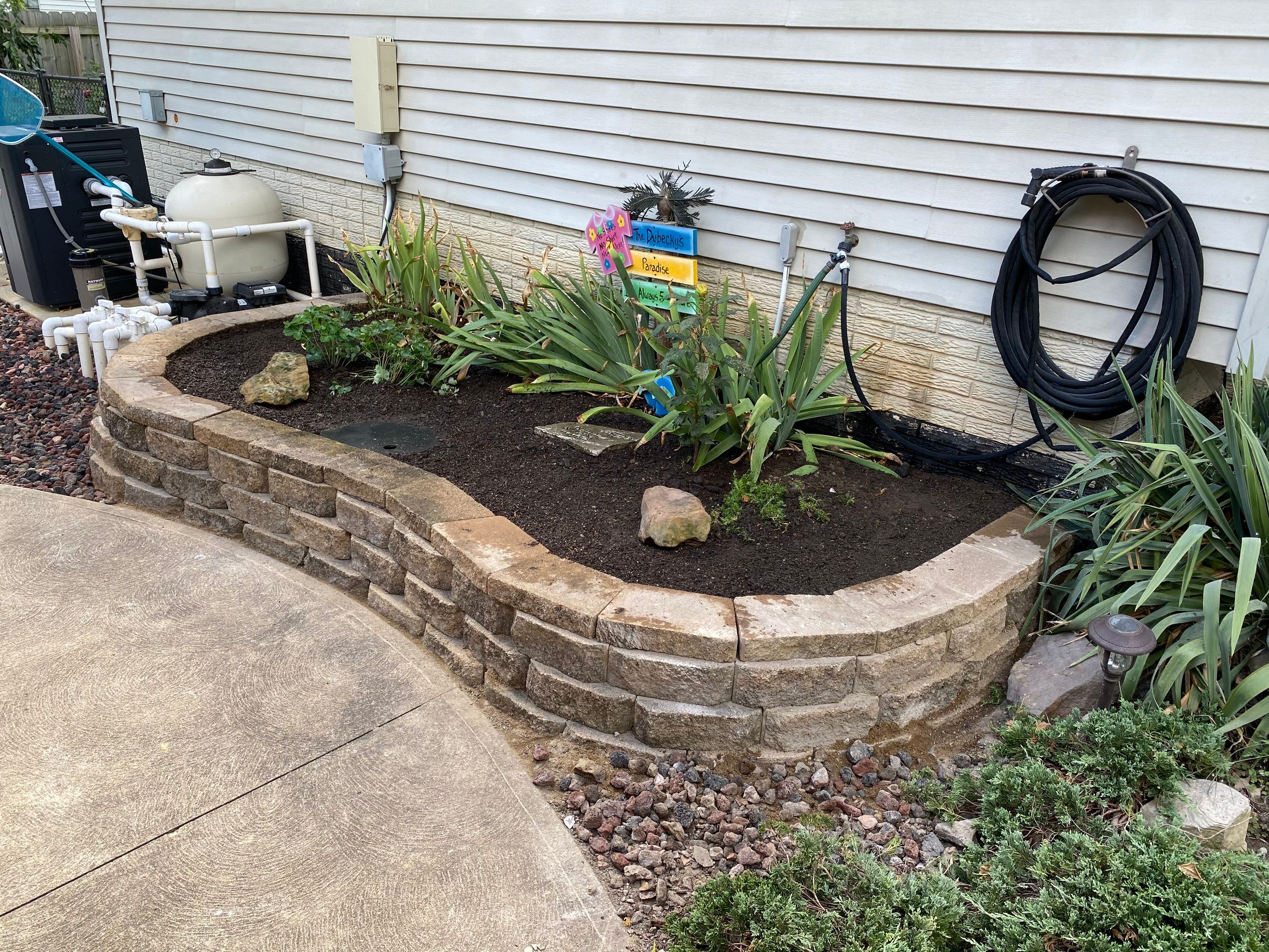 Hardscape River Wall Projects by Elm Rose Gardens