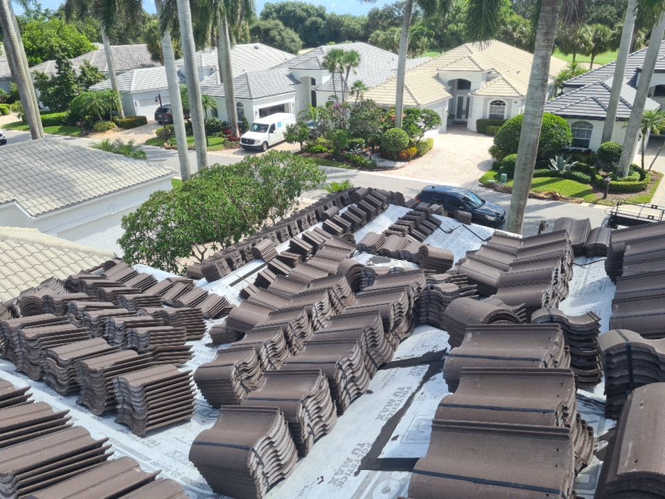 Residential Roofing Installation using Eagle Roofing Tile by BLUES BROTHERS ROOFING