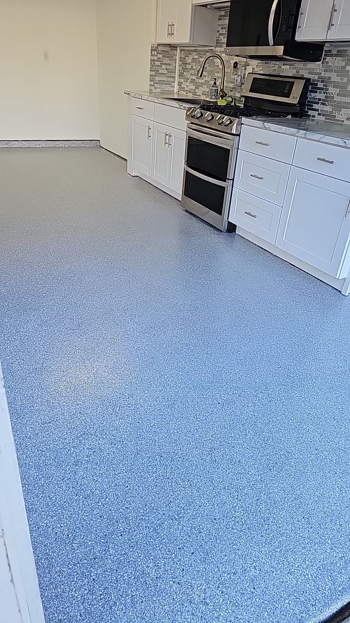 Garage Transformation using Ash Hybrid by Croc Coatings, LLC