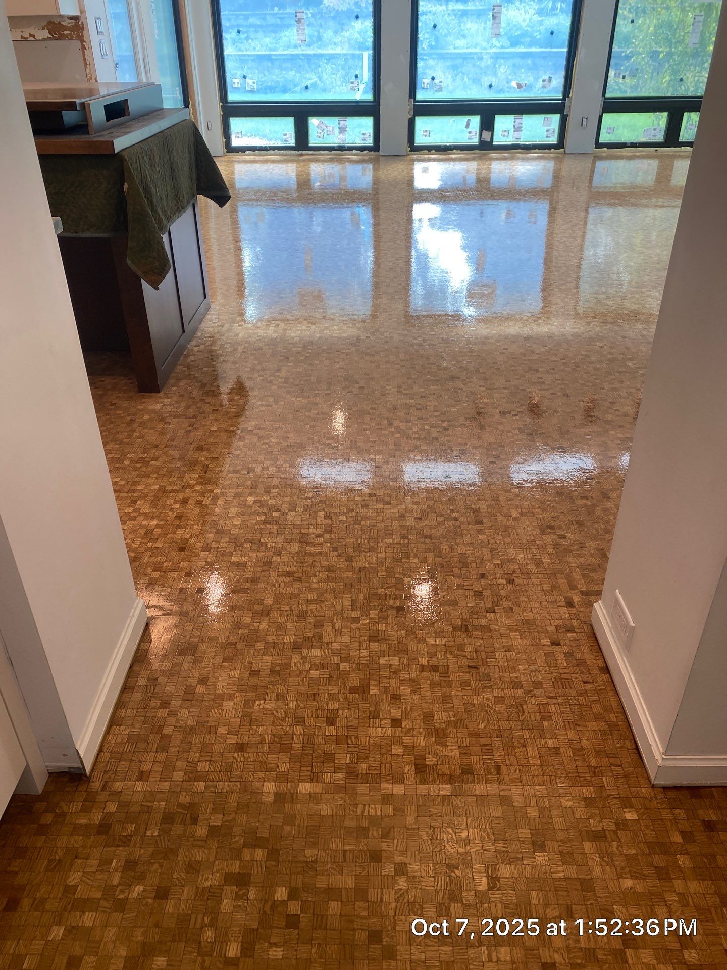UNIQUE MID CENTURY MODERN Square Wood Tile Floor by RTBaldwin Hardwood Floors