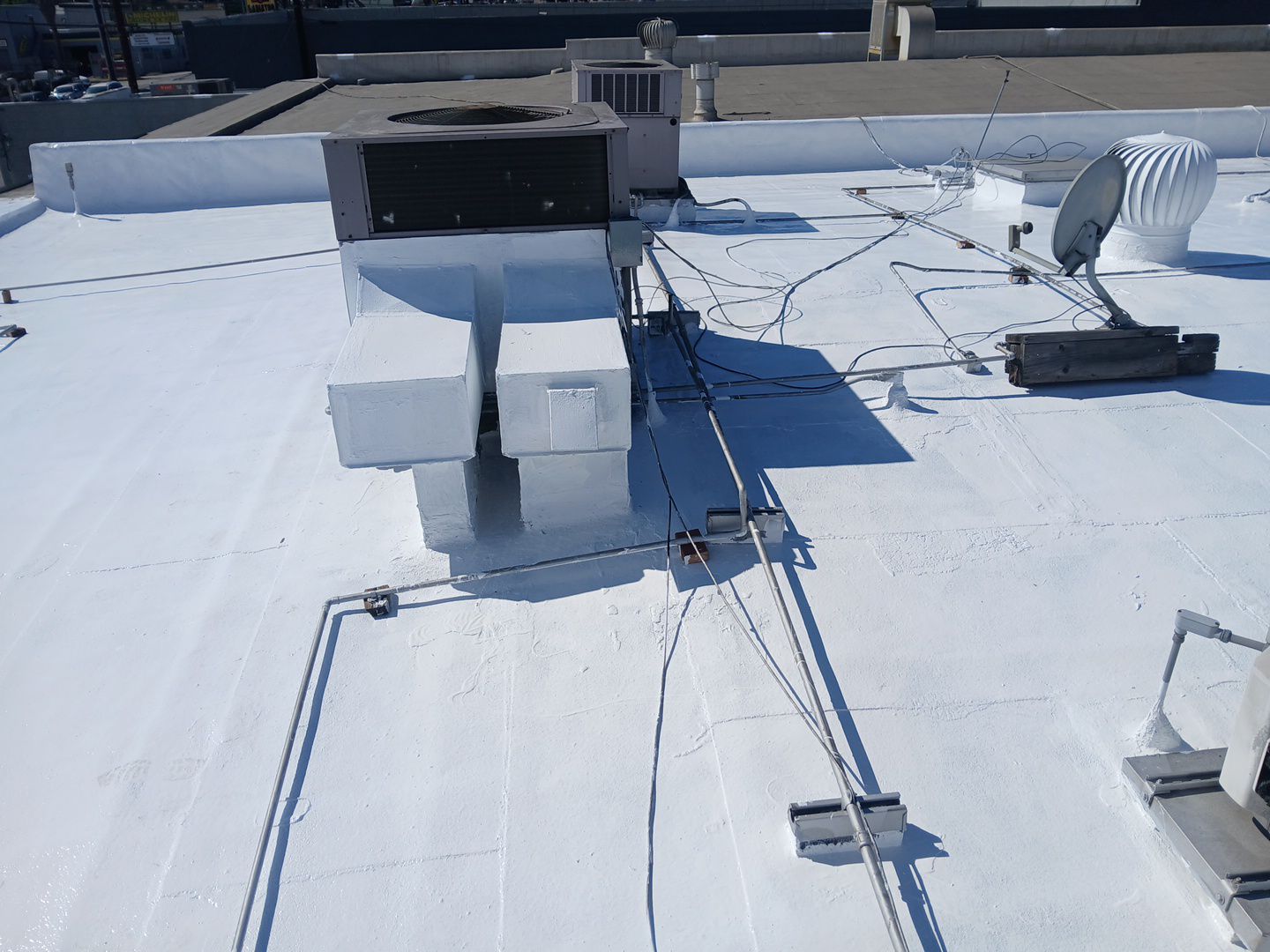 Commercial Silicone Membrane Installation Project by Hull Brothers Roofing