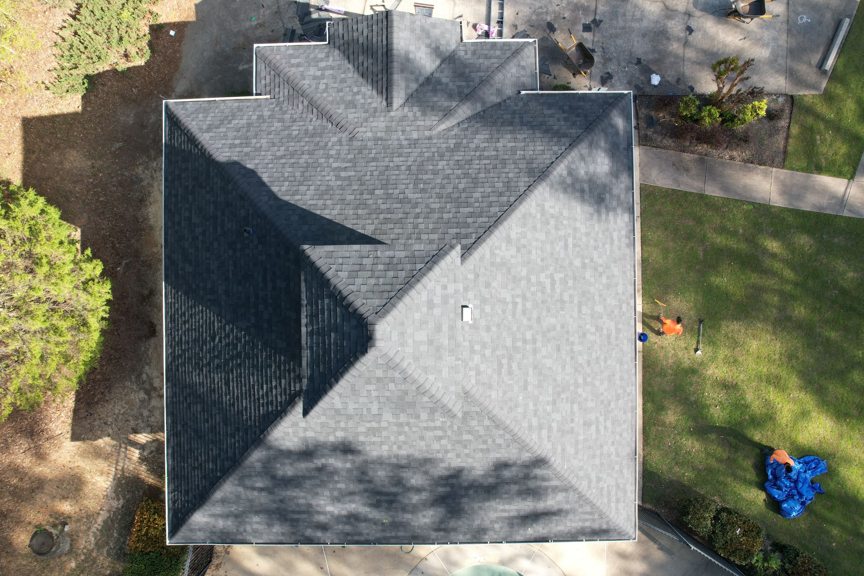 Pool House Roof Replacement using Owens Corning Onyx Black by Inspector Roofing and Restoration