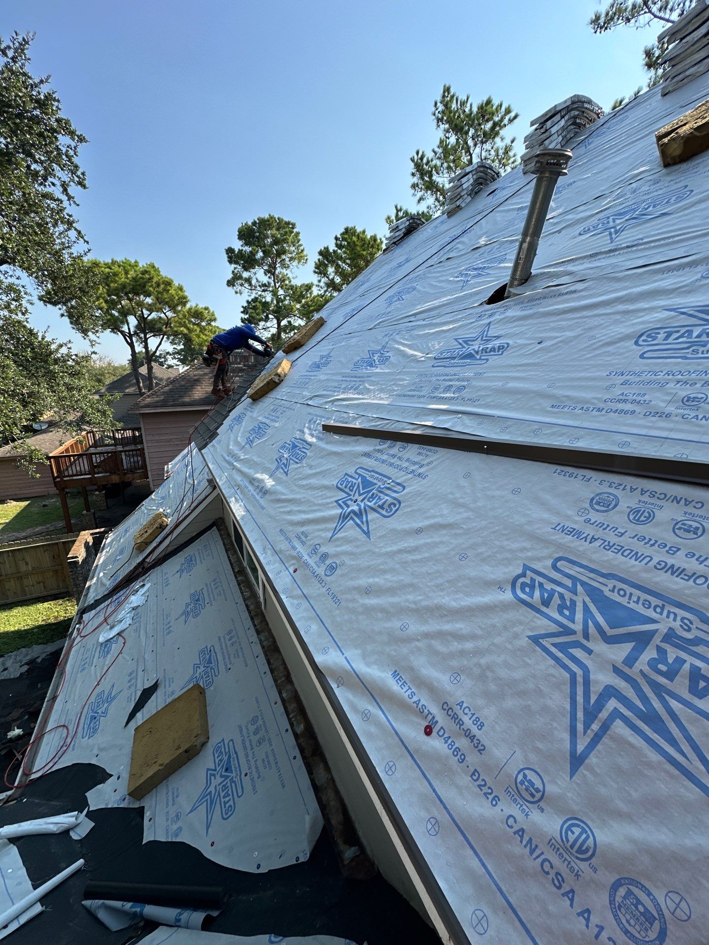 Project in Houston by Motion Roofing