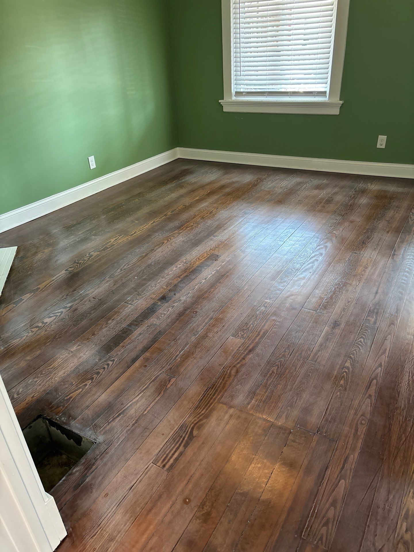 Hardwood Floor Refinishing and Staining Project in Latonia by Footprints Floors Kentucky