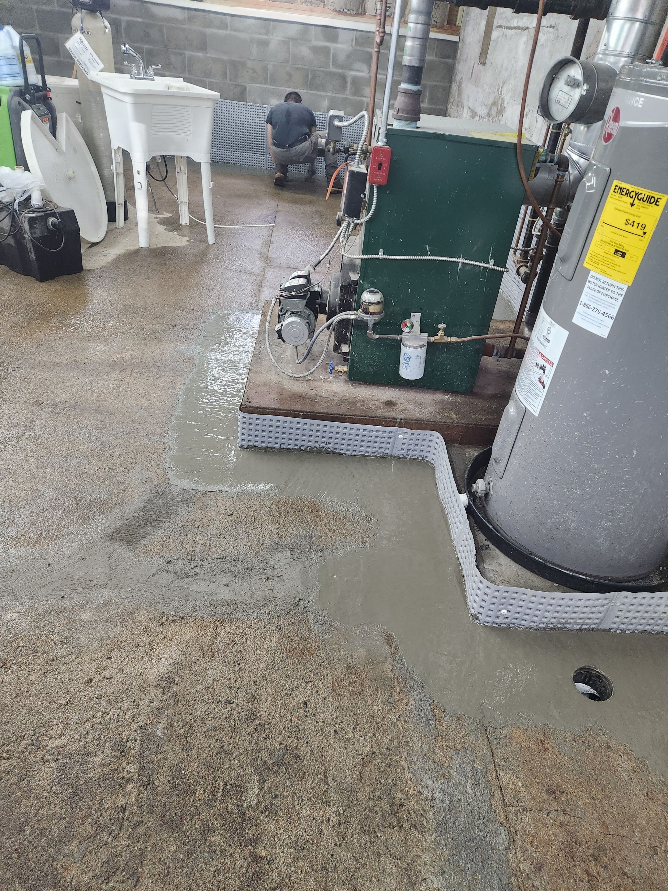 Interior French Drain Boonton NJ by Pure Service Pro, LLC 