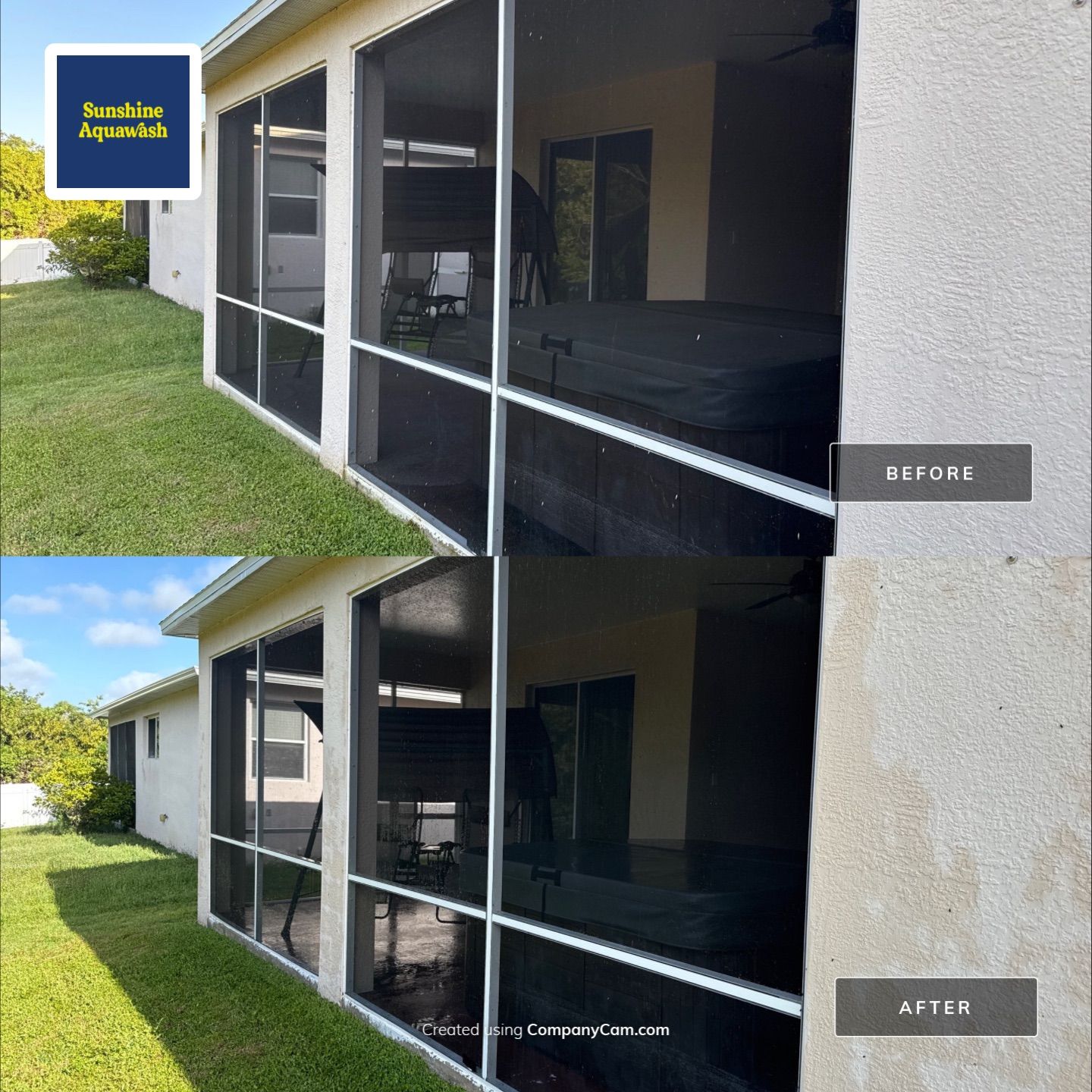 Driveway and Lanai Cleaning In Ellenton, FL by Sunshine AquaWash