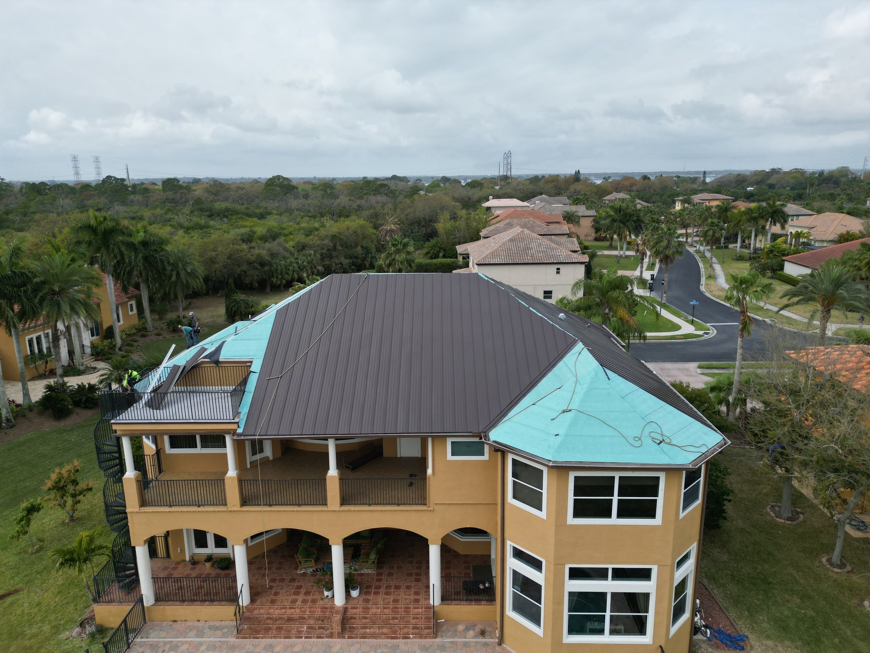 Dark Bronze Standing Seam by Reimagine Roofing